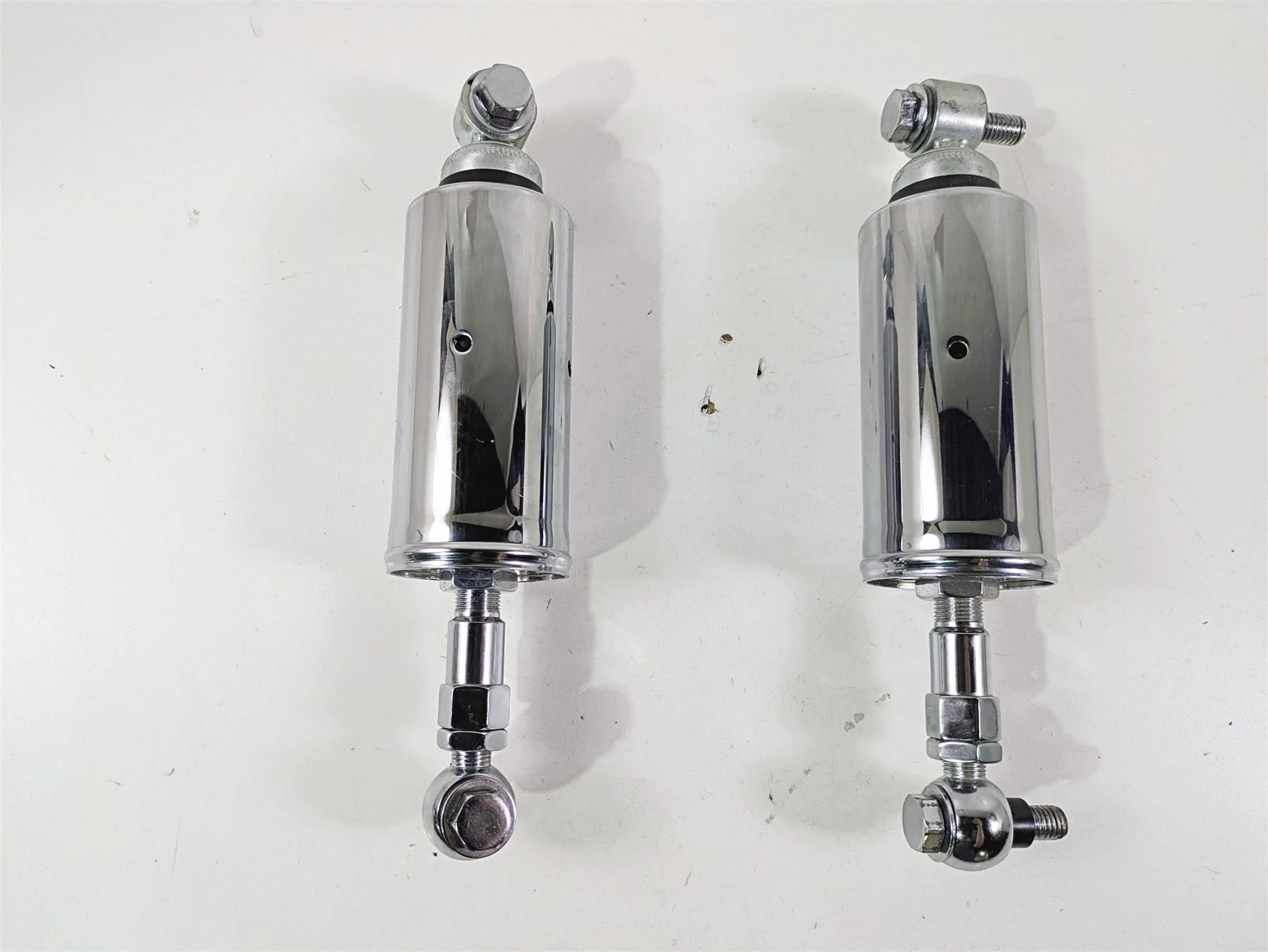 2008 Ultima Motorcycles Fat Bastard Chrome Adjustable Rear Shock Damper Set - Image 7