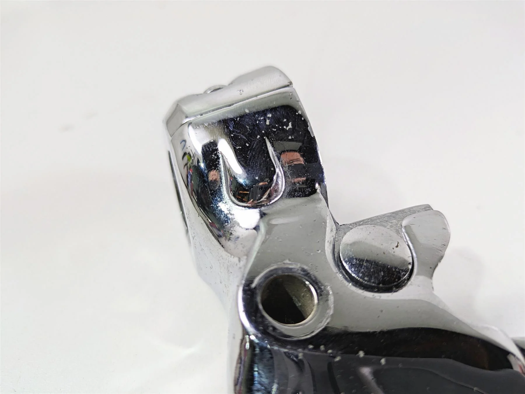 2008 Ultima Motorcycles Fat Bastard Chrome Clutch Perch & Lever - Pitting - Image 10