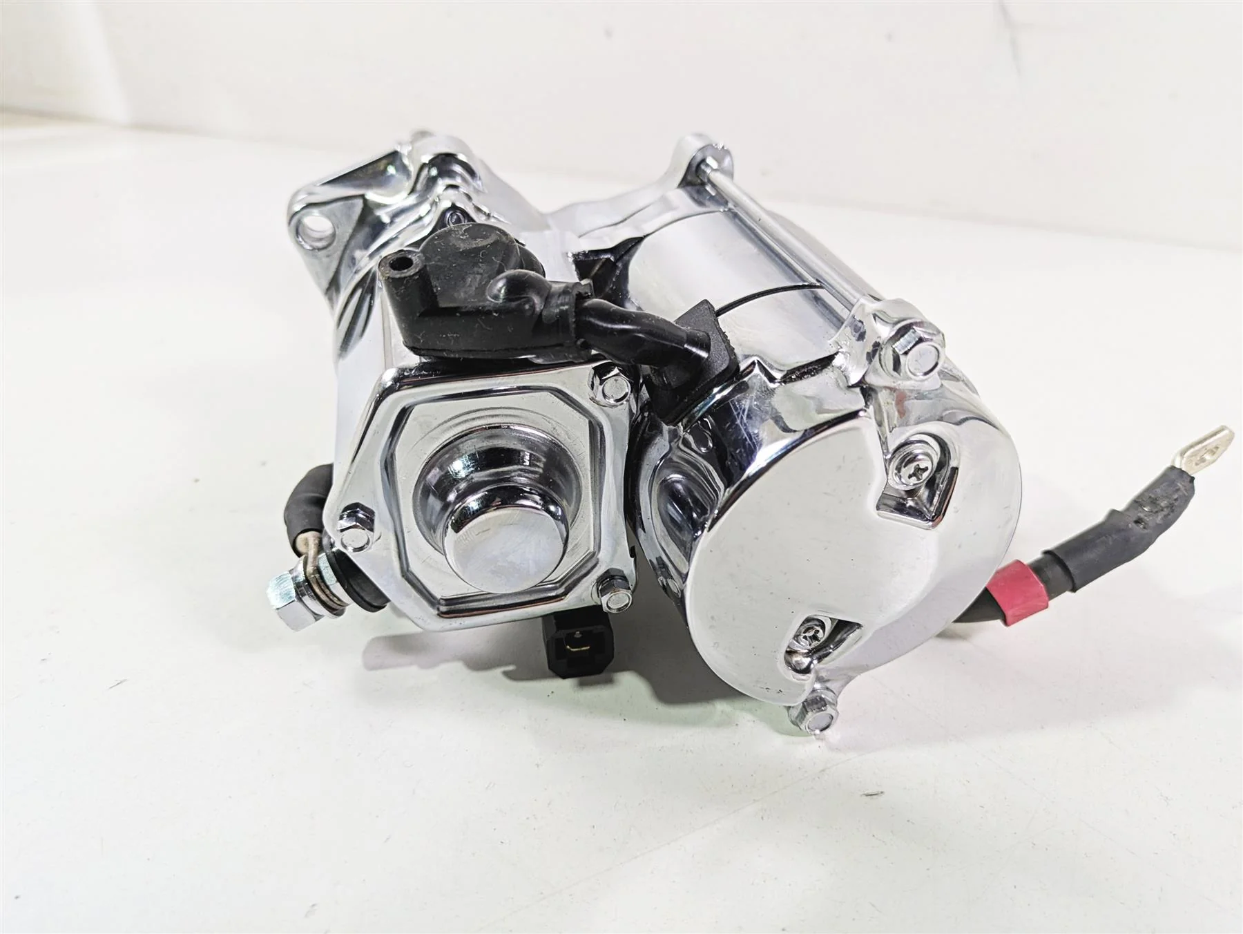 2008 Ultima Motorcycles Fat Bastard Chrome Engine Starter Motor 70-2220805 - Image 9