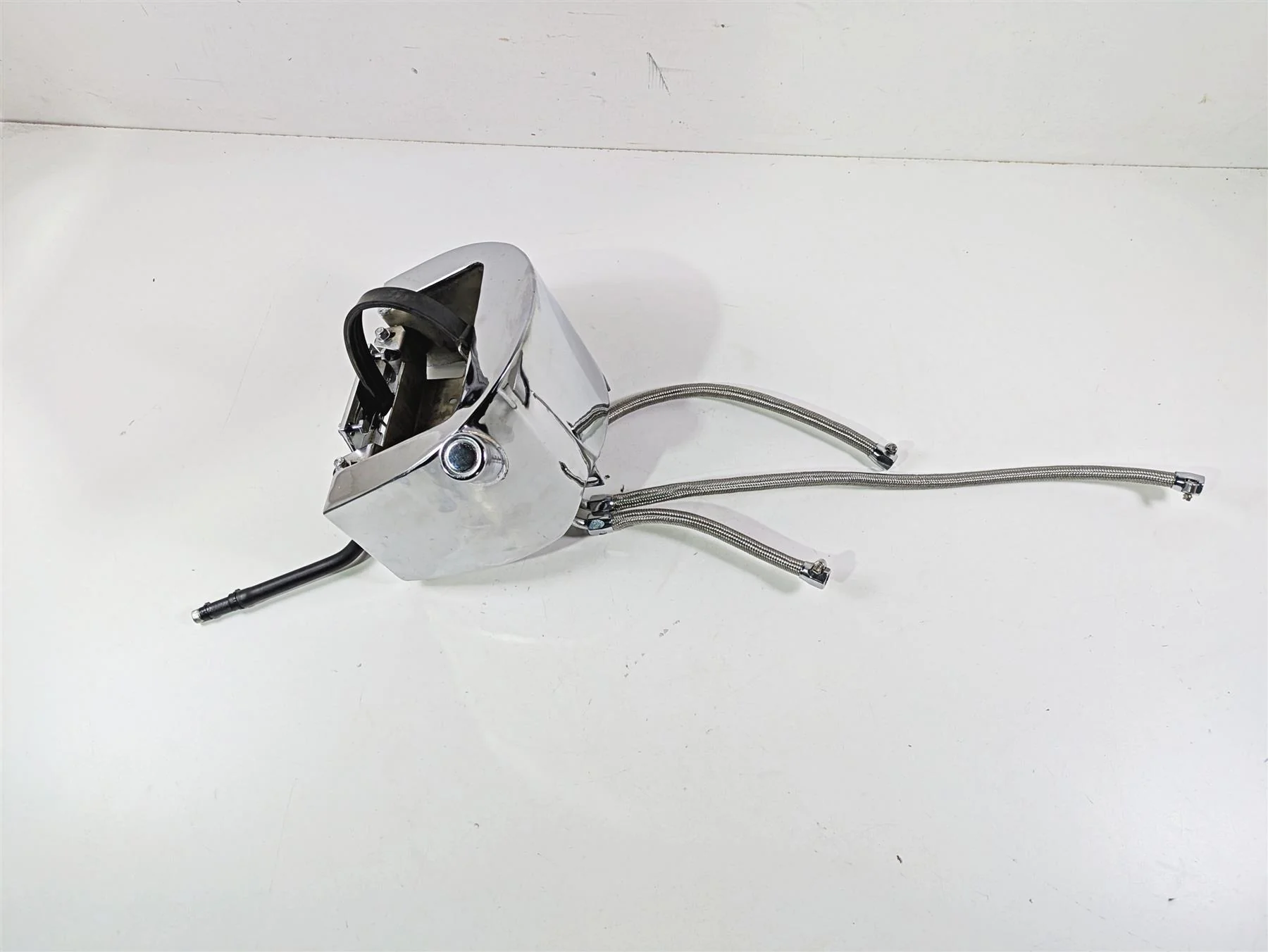 2008 Ultima Motorcycles Fat Bastard Chrome Oil Tank Reservoir & Lines