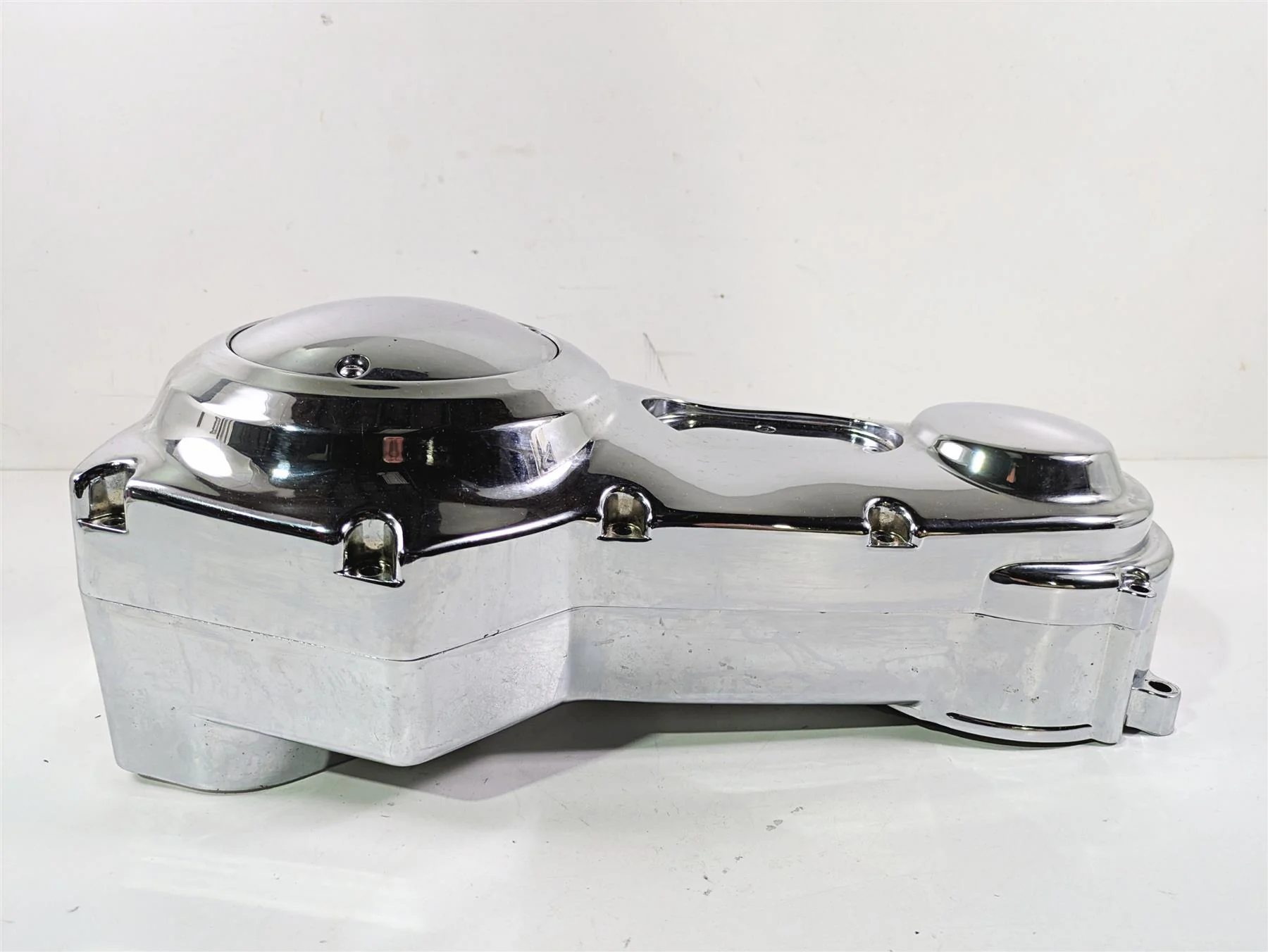 2008 Ultima Motorcycles Fat Bastard Inner Outer Chrome Primary Drive Cover Set - Image 5