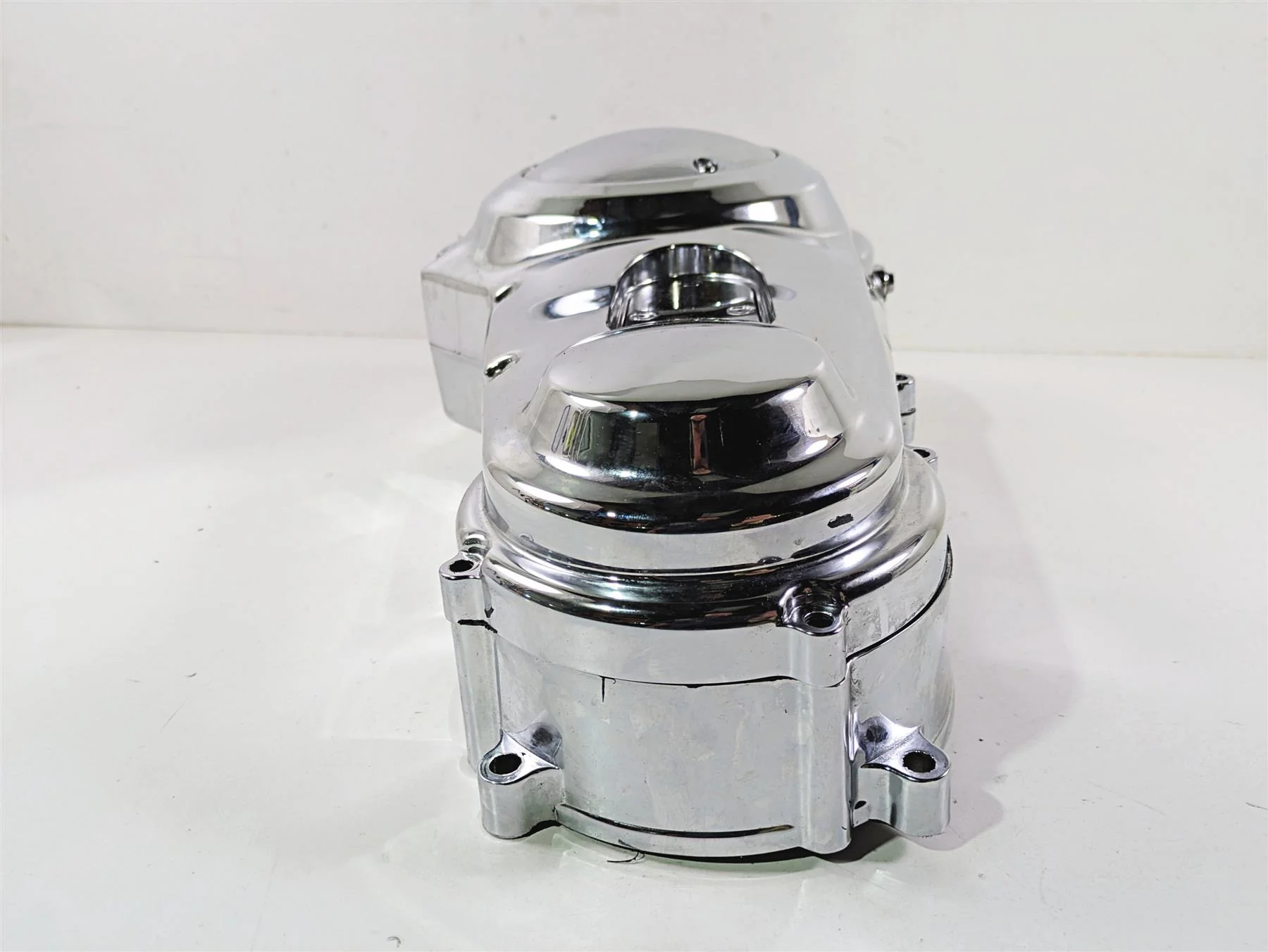 2008 Ultima Motorcycles Fat Bastard Inner Outer Chrome Primary Drive Cover Set - Image 6