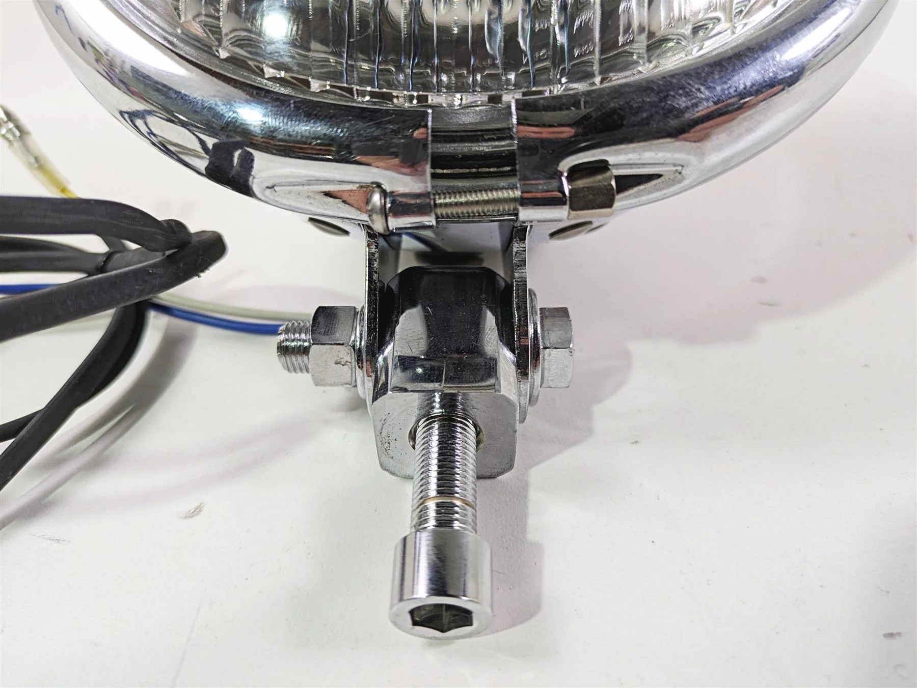 2008 Ultima Motorcycles Fat Bastard Round Chrome Headlight & Mount - Image 11