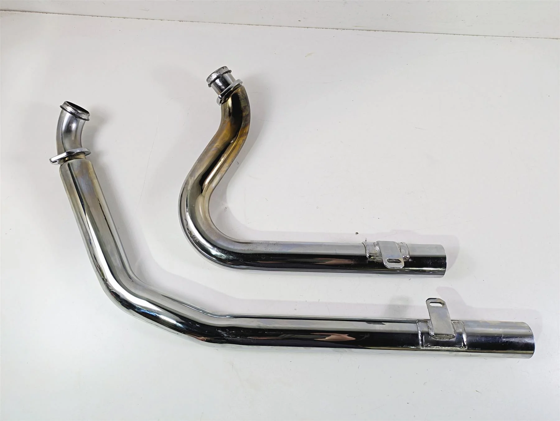 2008 Ultima Motorcycles Fat Bastard Straight Chrome Pipe Exhaust System - Image 2