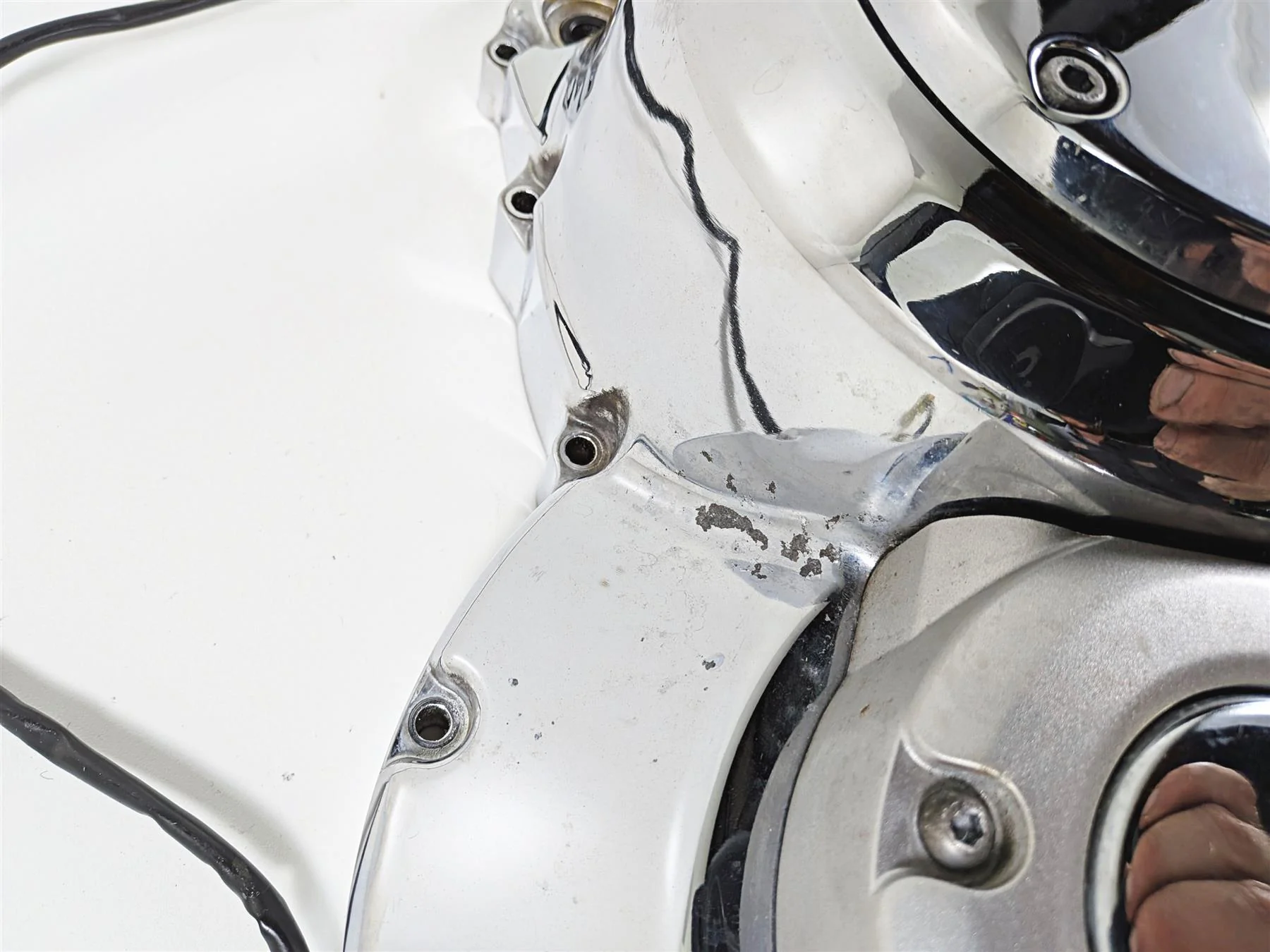 2008 Yamaha XV1900 Roadliner S Chrome Engine Motor Cover Set 1D7-15411-00 - Image 12