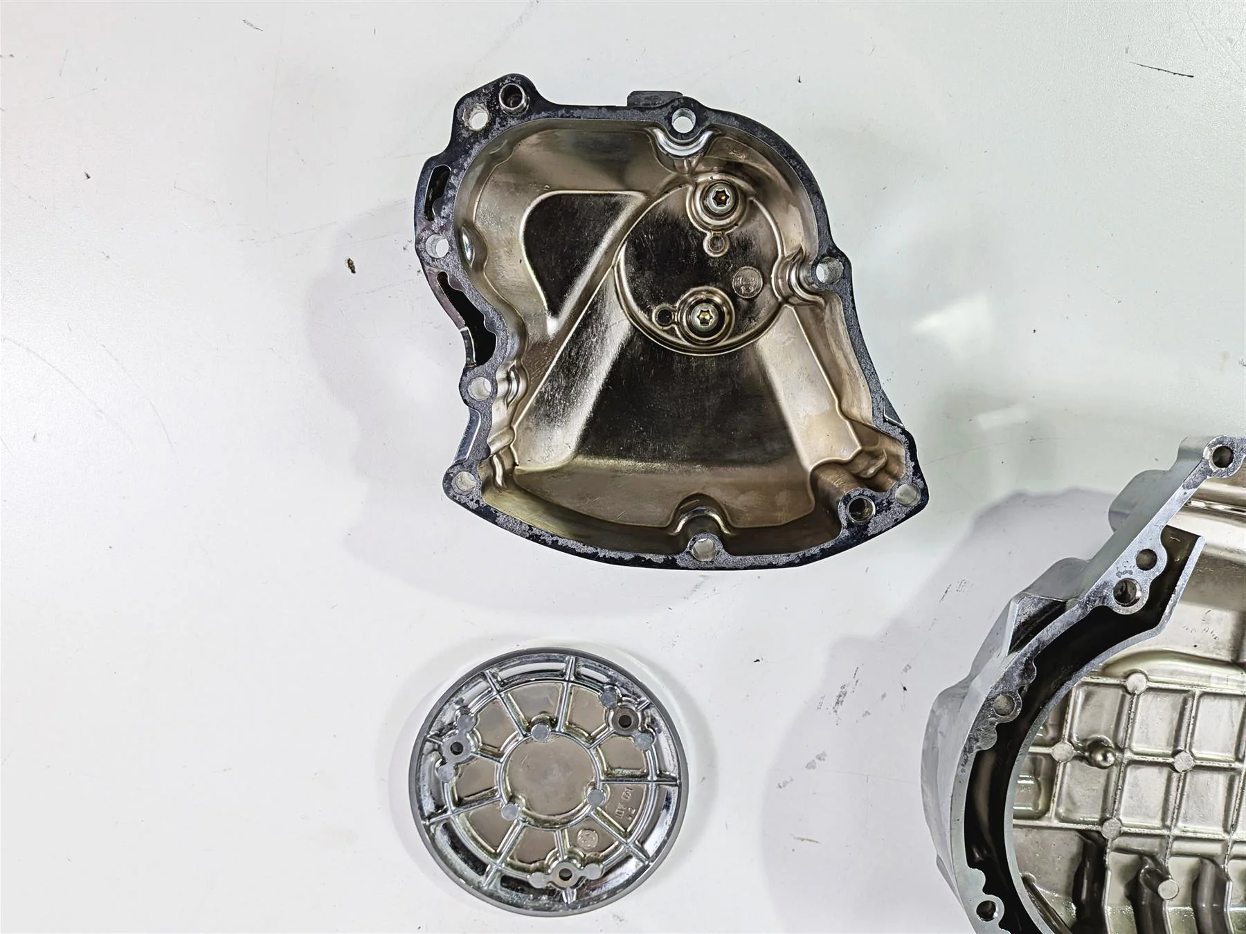 2008 Yamaha XV1900 Roadliner S Chrome Engine Motor Cover Set 1D7-15411-00 - Image 7