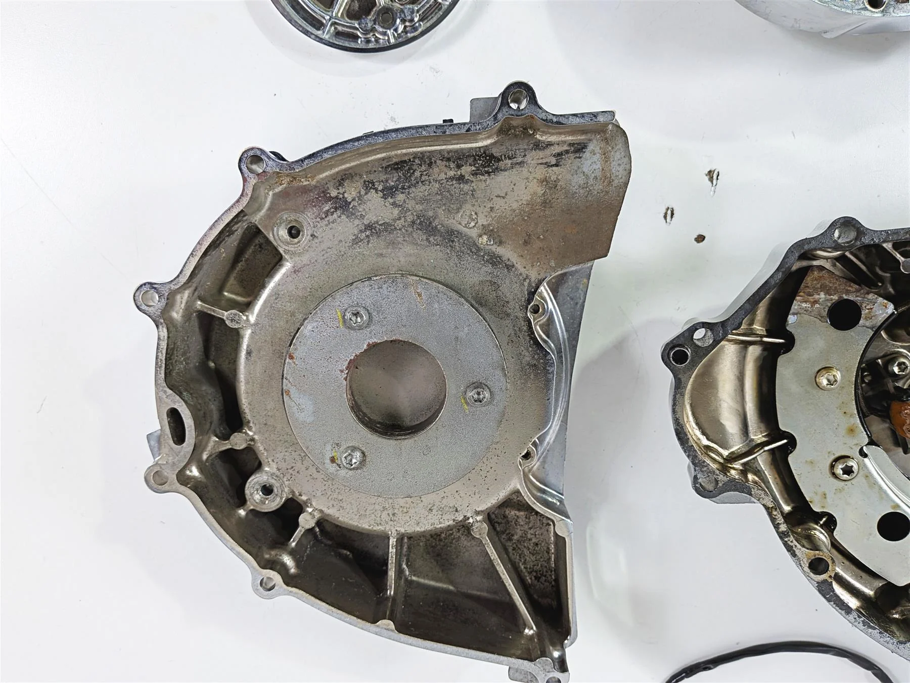 2008 Yamaha XV1900 Roadliner S Chrome Engine Motor Cover Set 1D7-15411-00 - Image 9