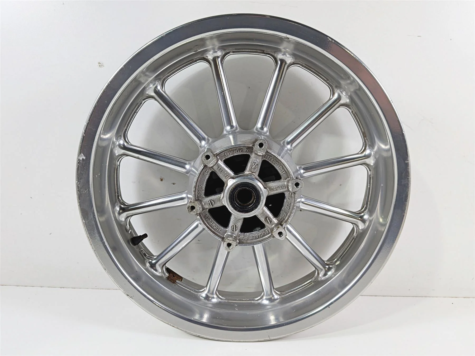 2008 Yamaha XV1900 Roadliner S Straight 18x4 Front Wheel Rim 1D7-25168-10-P0