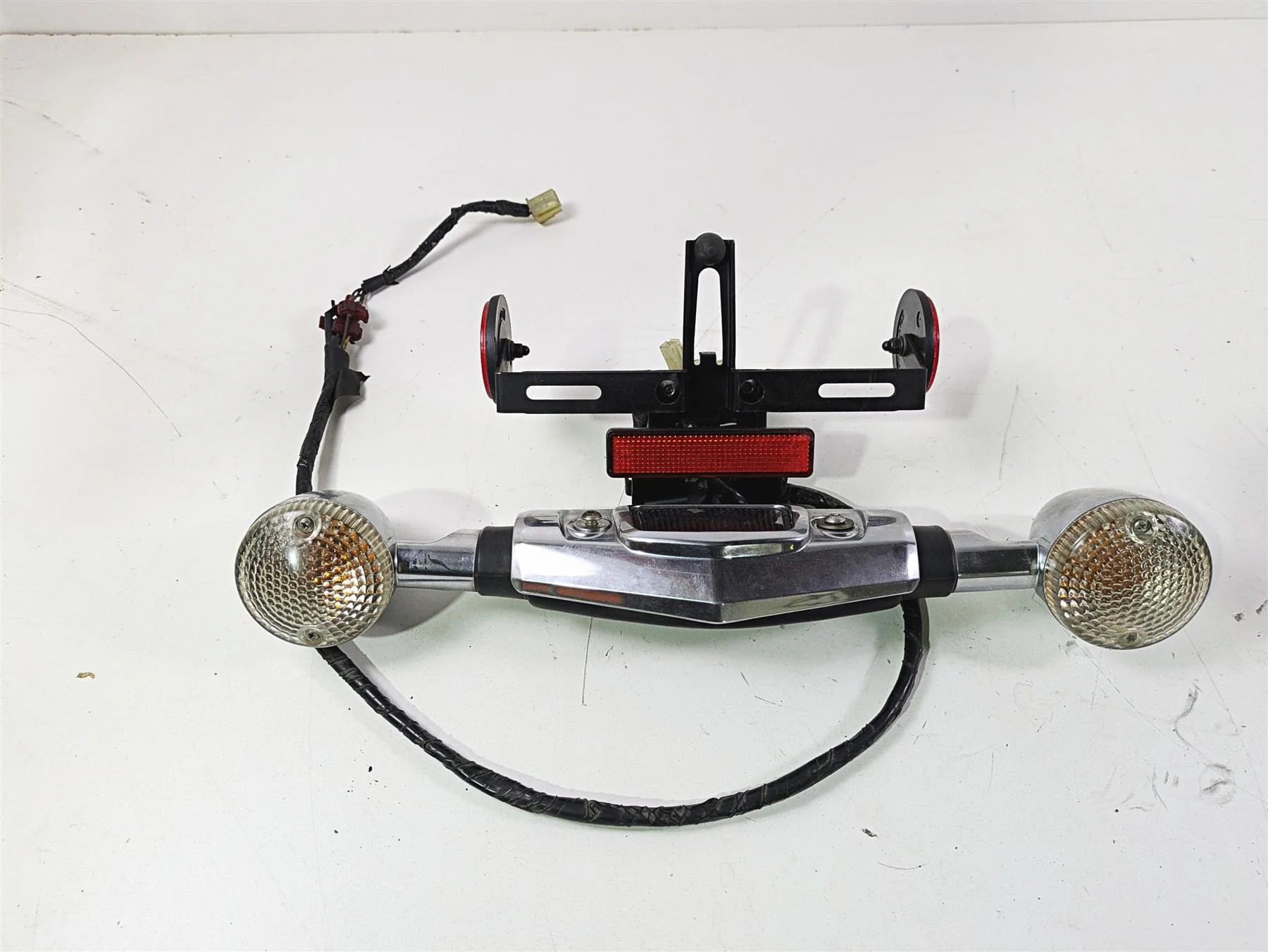 2008 Yamaha XVS1300 V-Star Tourer Rear Blinker Set & Mount -Read 3D8-83340-00-00 - Image 3