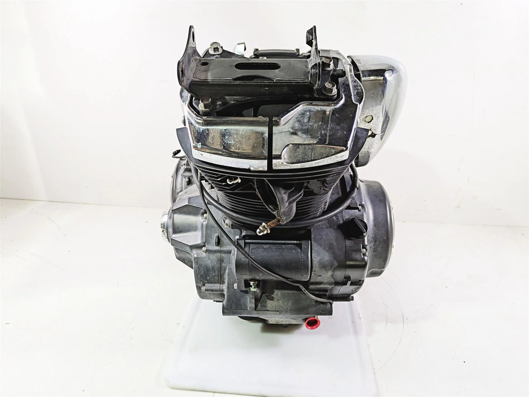 2008 Yamaha XVS1300 V-Star Tourer Runnin Engine Tranny 54k - Vid 3D8-15100-01-00 - Image 6
