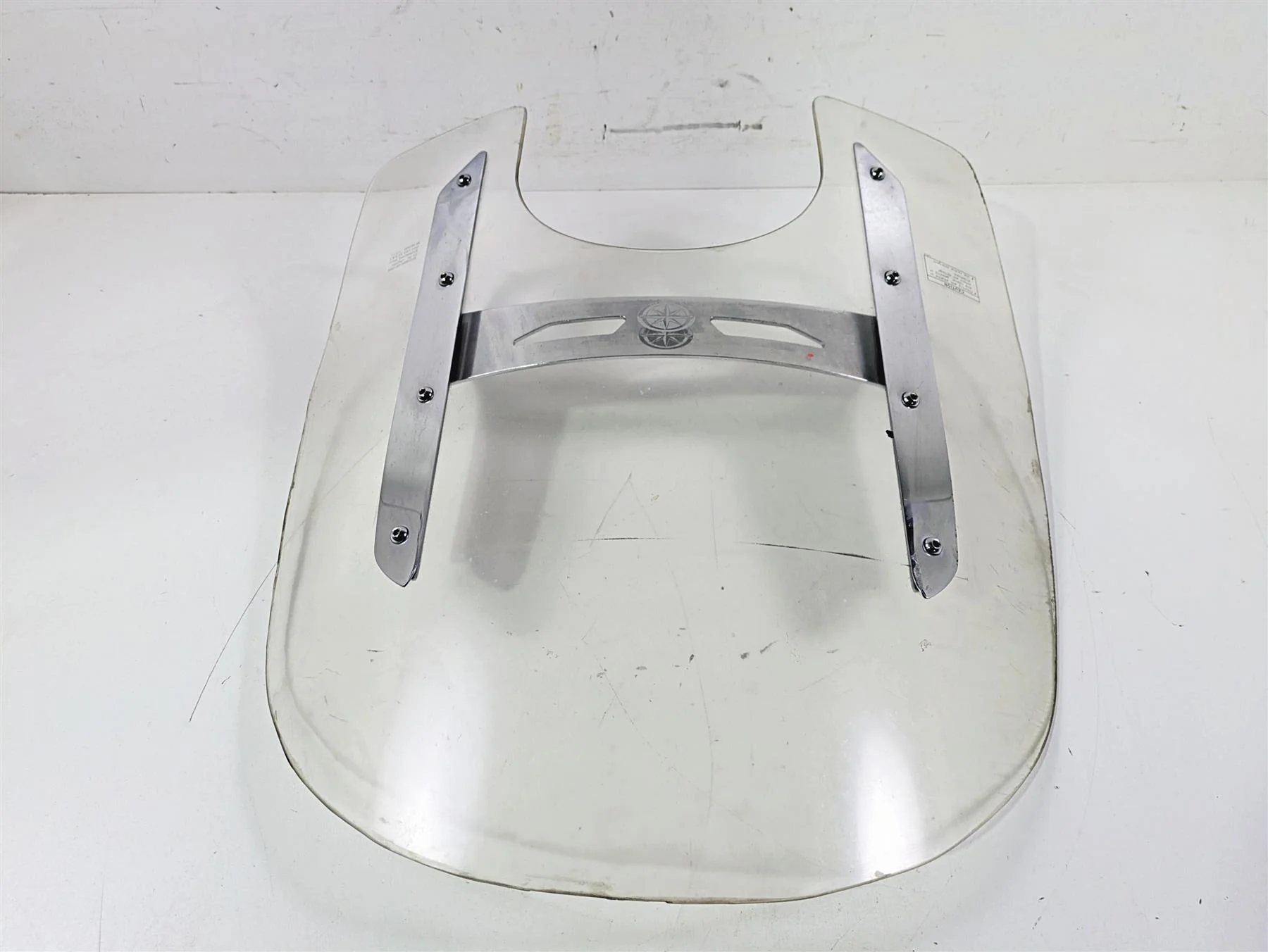 2008 Yamaha XVS1300 V-Star Tourer Wind Shield Screen & Mounts 3D8-F83H0-V0-00 - Image 3