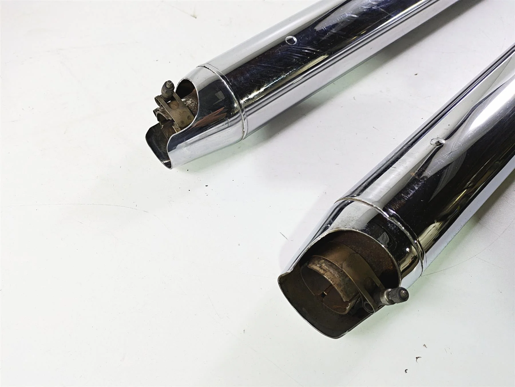 2008 Yamaha XVZ1300 Royal Star Roadhouse Slip On Exhaust Muffler Set -READ - Image 10
