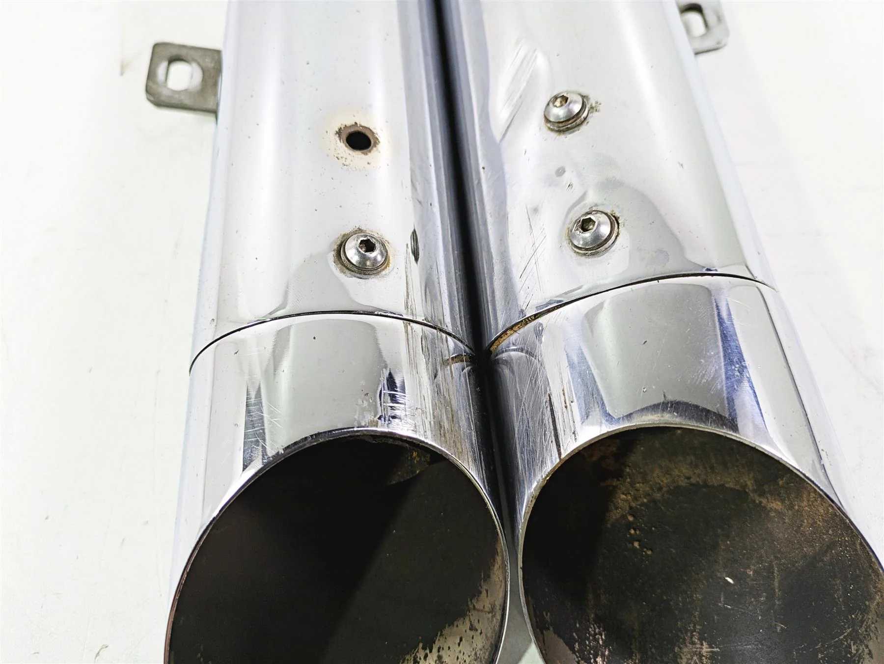2008 Yamaha XVZ1300 Royal Star Roadhouse Slip On Exhaust Muffler Set -READ - Image 12