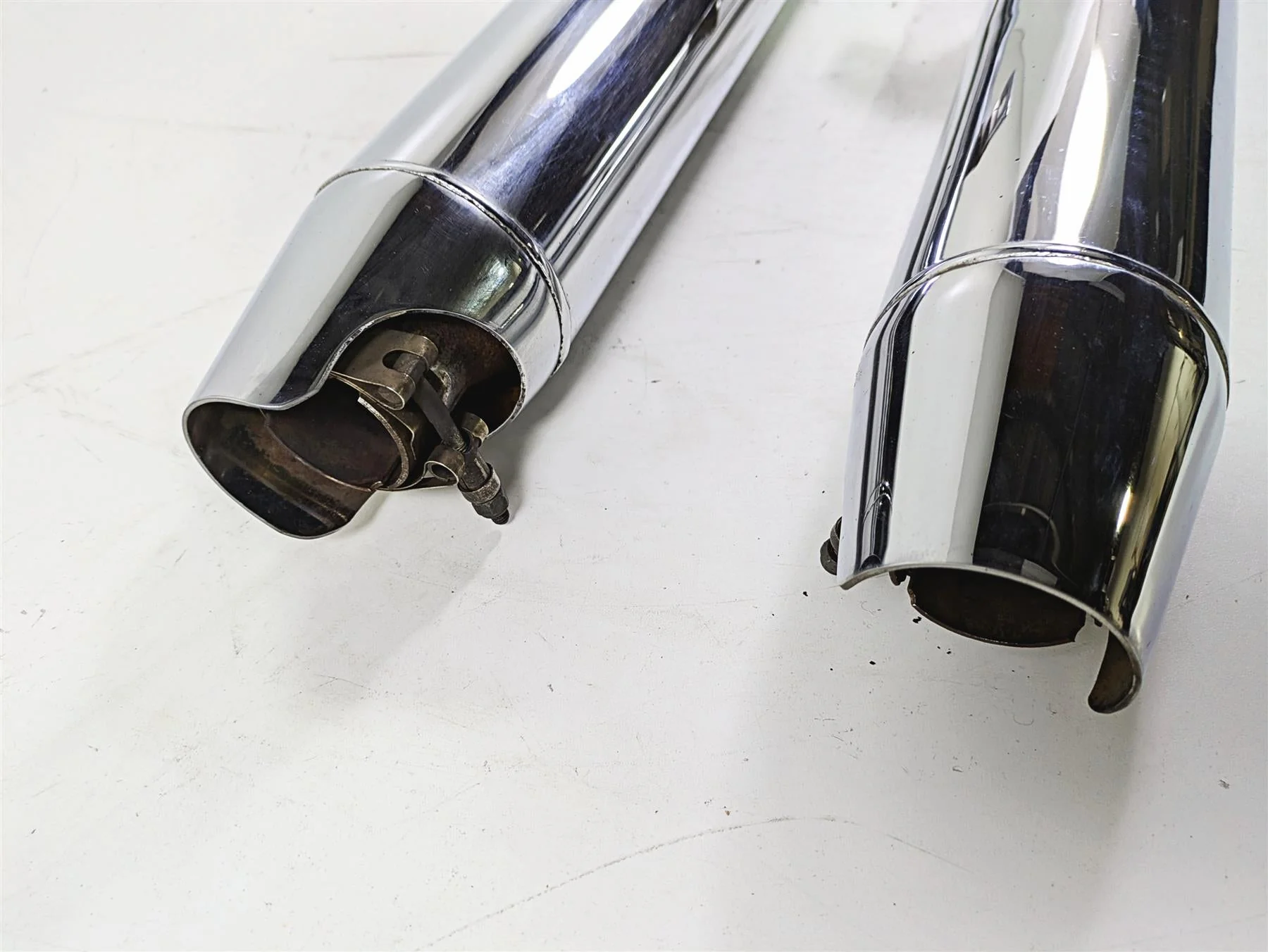 2008 Yamaha XVZ1300 Royal Star Roadhouse Slip On Exhaust Muffler Set -READ - Image 6
