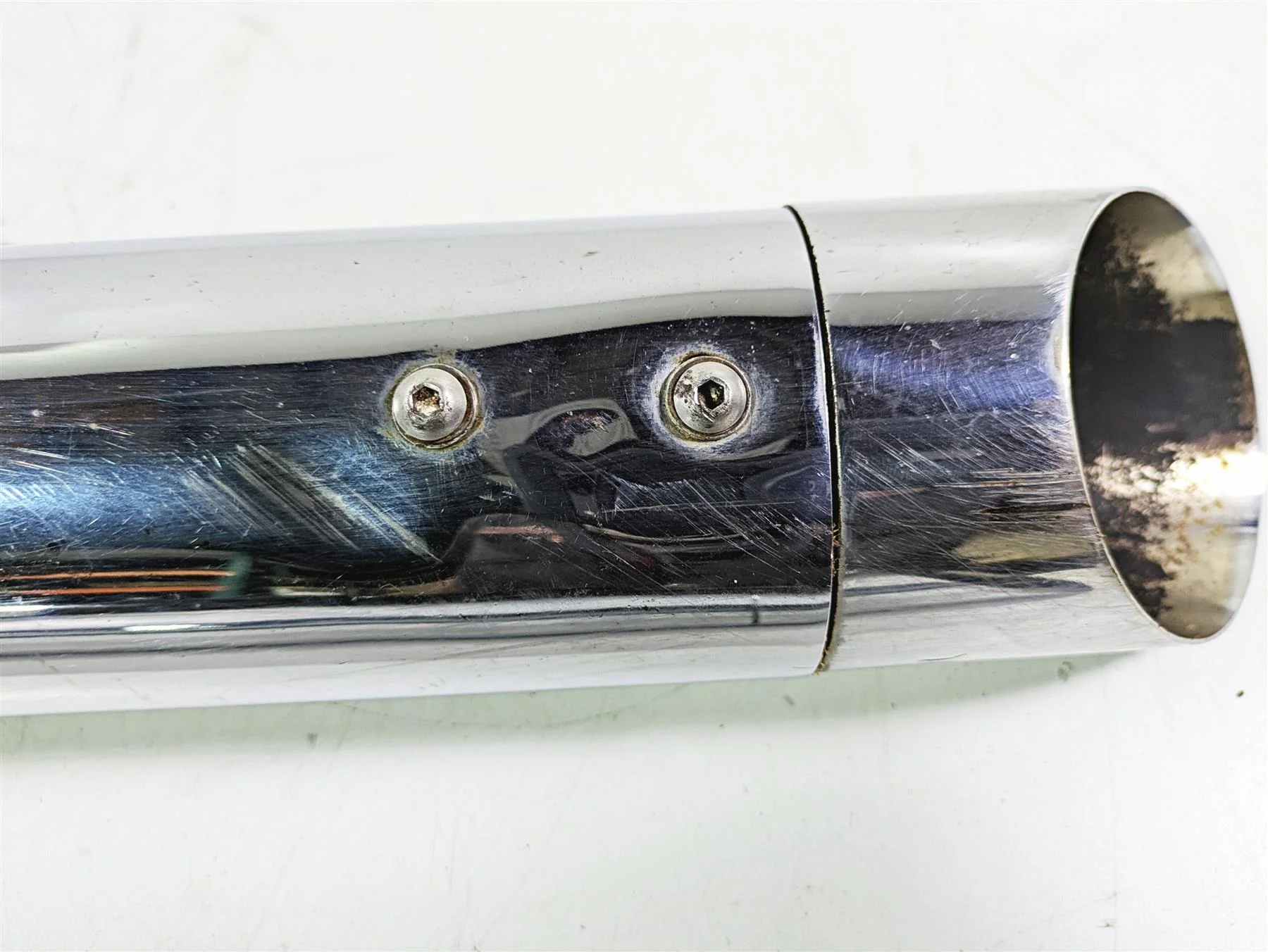 2008 Yamaha XVZ1300 Royal Star Roadhouse Slip On Exhaust Muffler Set -READ - Image 7