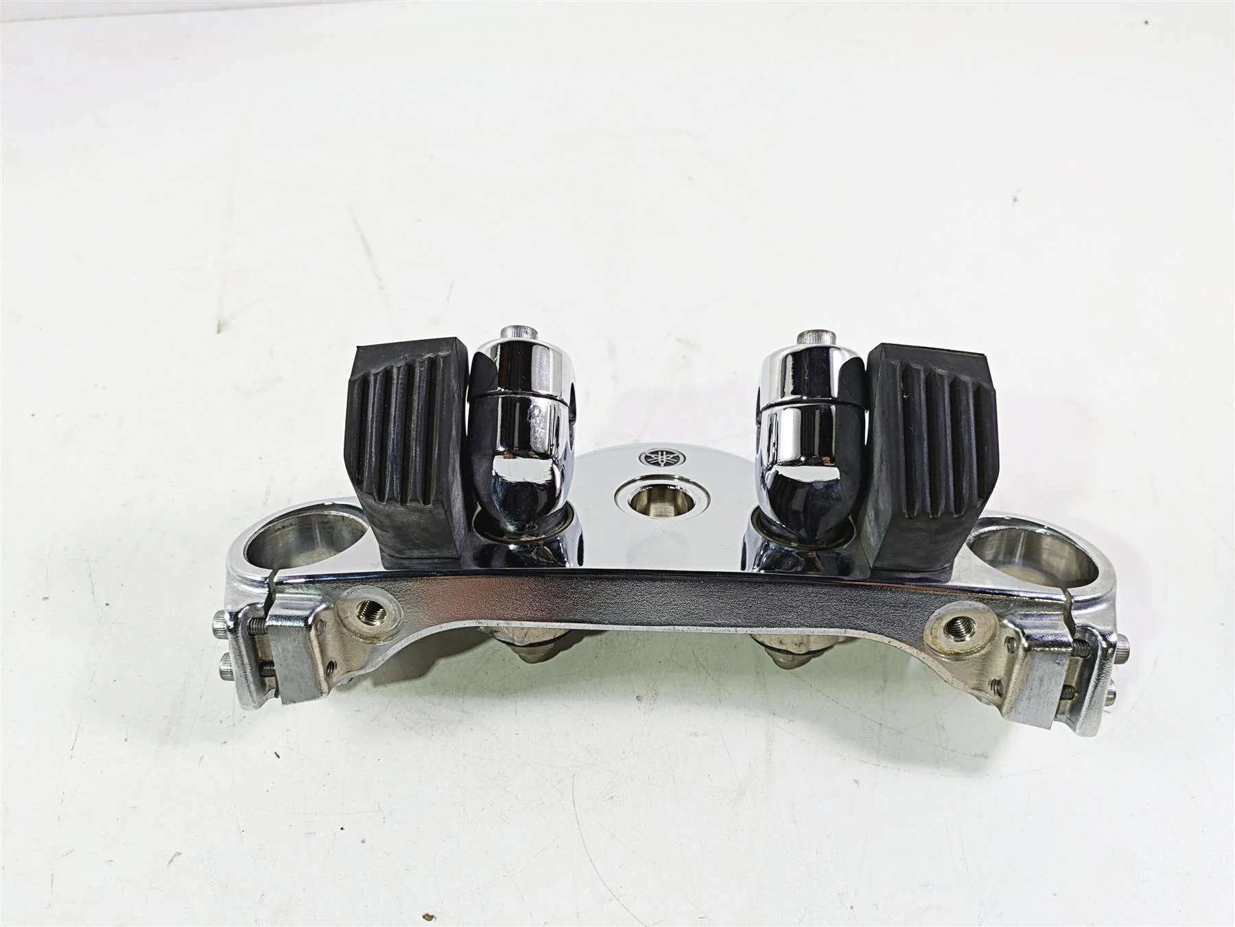 2008 Yamaha XVZ1300 Royal Star Upper Chrome Triple Tree Riser Set 4XY-W2341-00 - Image 3