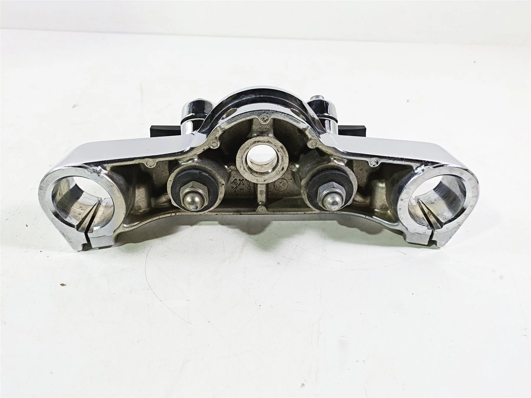 2008 Yamaha XVZ1300 Royal Star Upper Chrome Triple Tree Riser Set 4XY-W2341-00 - Image 9