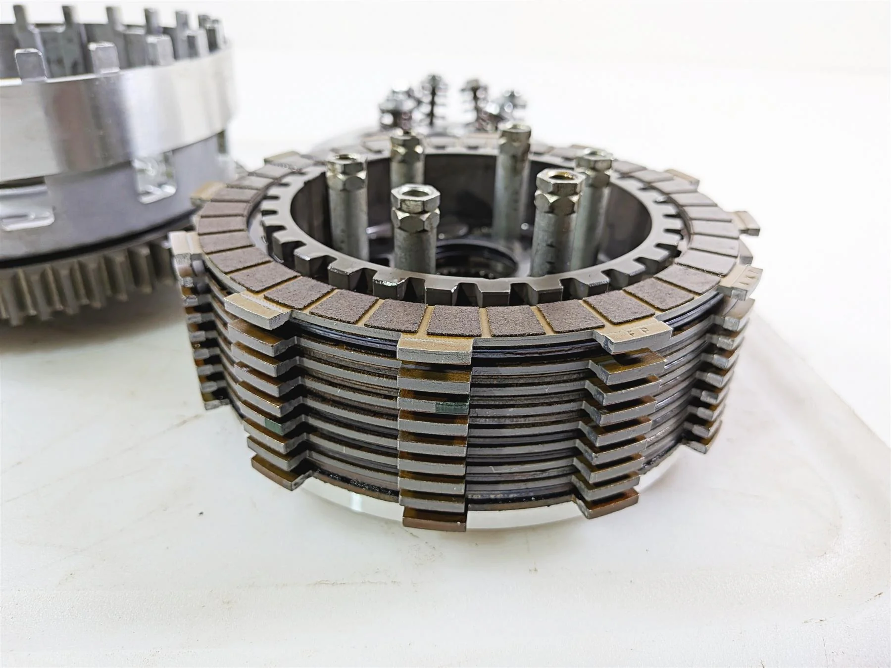 2008 Yamaha YZF R1 RN19 Clutch Basket & Friction Disc Set 4C8-16150-00-00 - Image 9