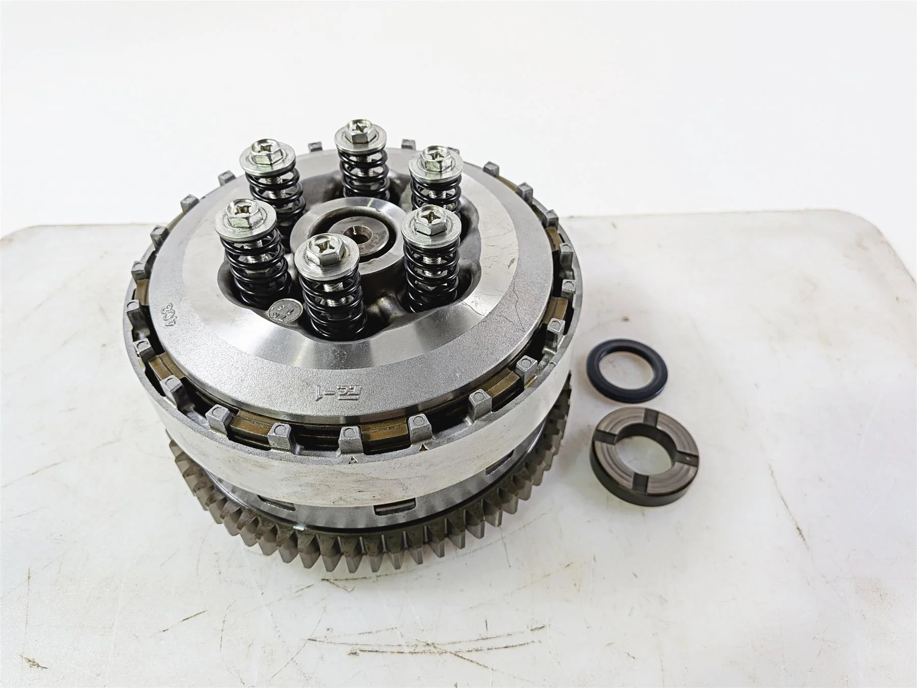 2008 Yamaha YZF R1 RN19 Clutch Basket & Friction Disc Set 4C8-16150-00-00 - Image 9