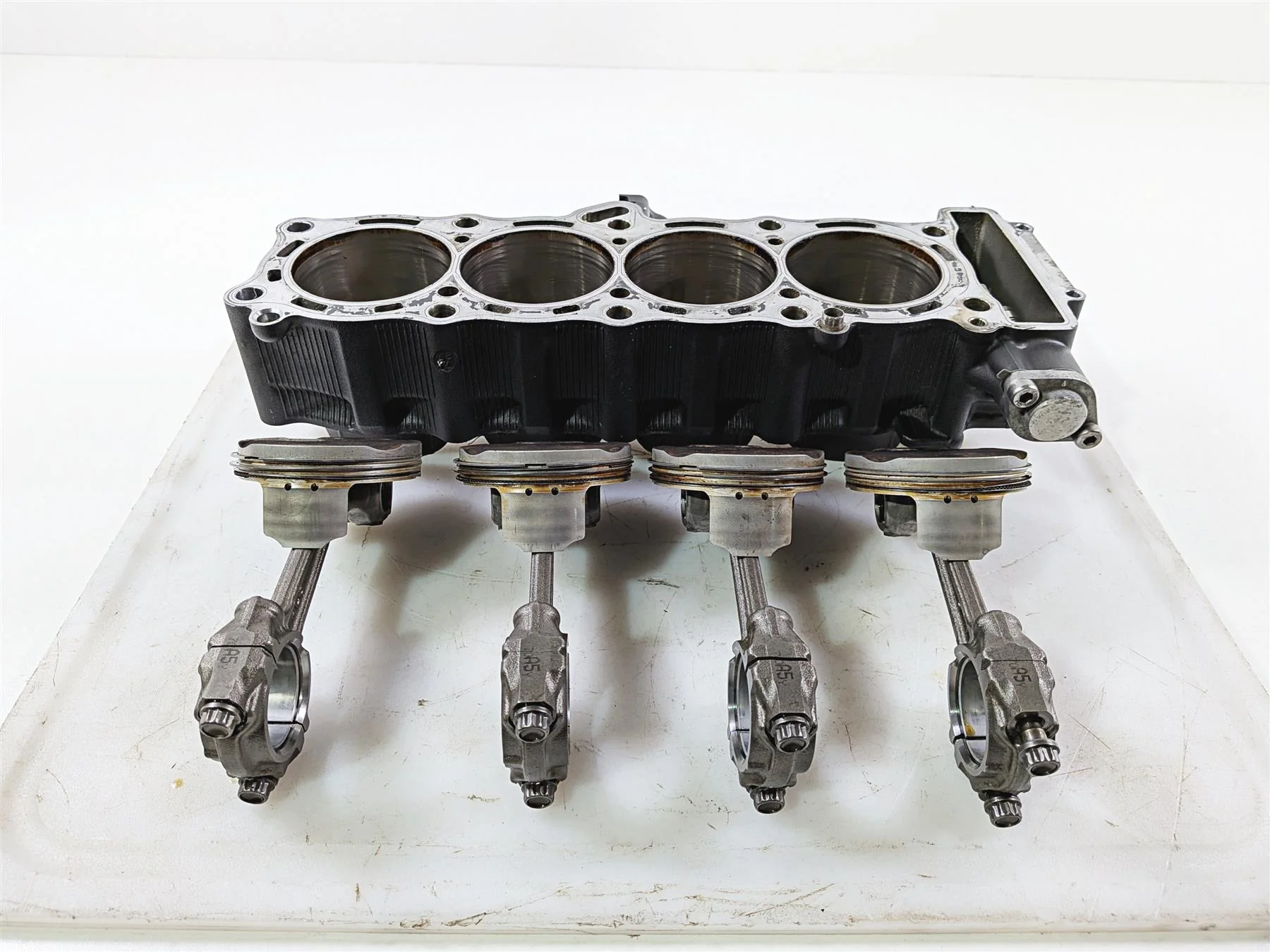2008 Yamaha YZF R1 RN19 Cylinder Jugs Pistons - Running Engine 5VY-11311-10-00 - Image 7