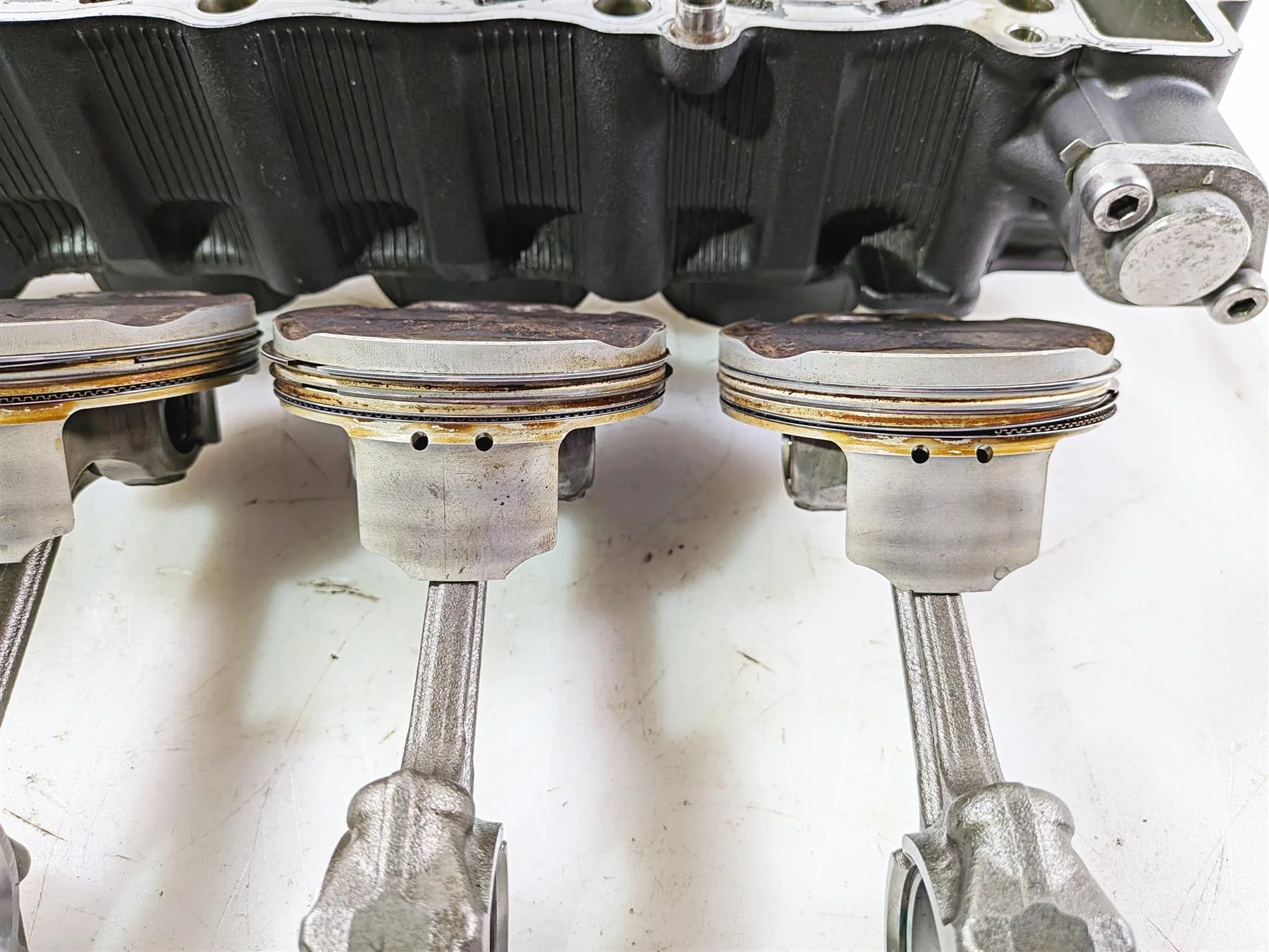 2008 Yamaha YZF R1 RN19 Cylinder Jugs Pistons - Running Engine 5VY-11311-10-00 - Image 8