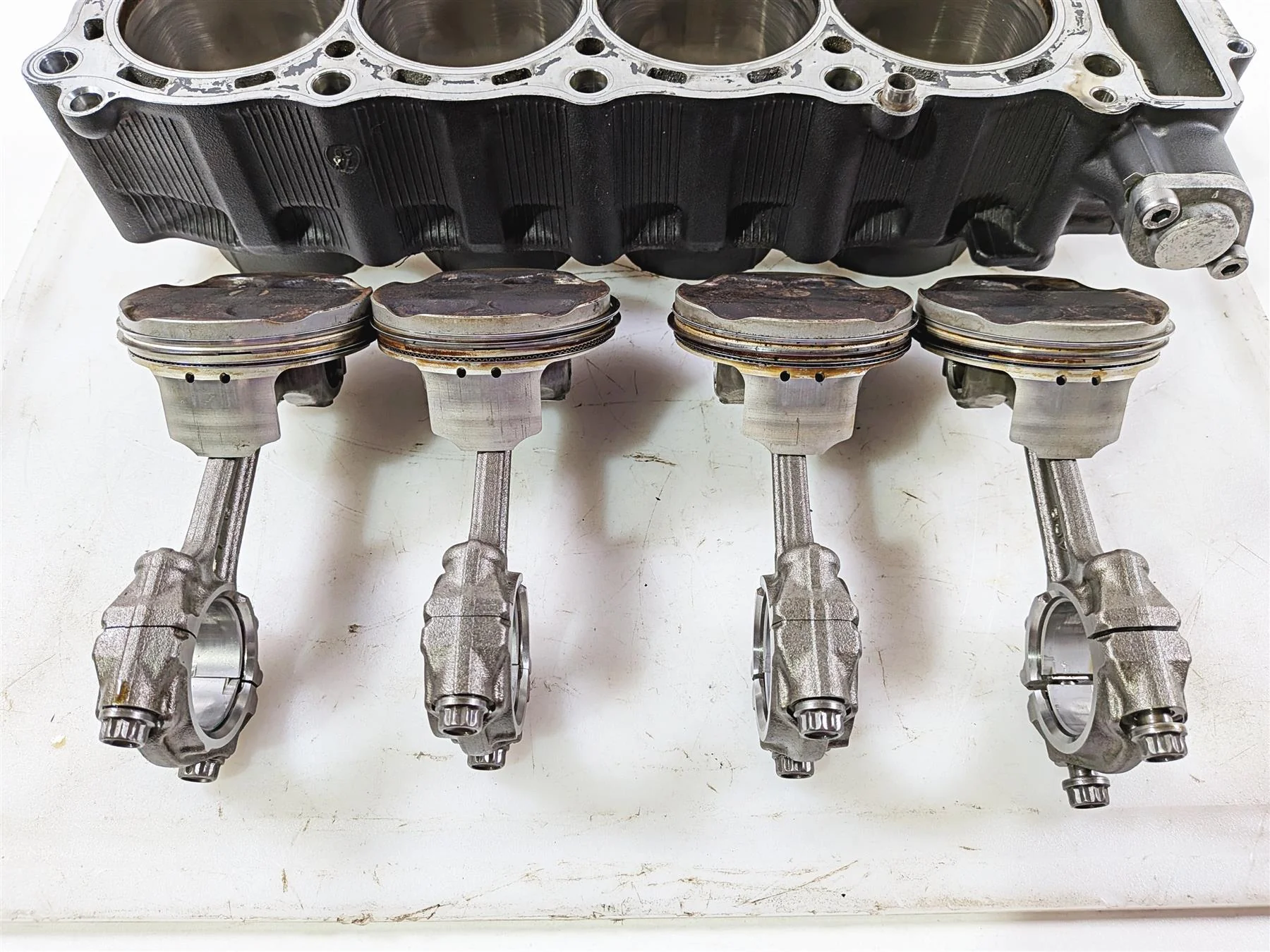 2008 Yamaha YZF R1 RN19 Cylinder Jugs Pistons - Running Engine 5VY-11311-10-00 - Image 9