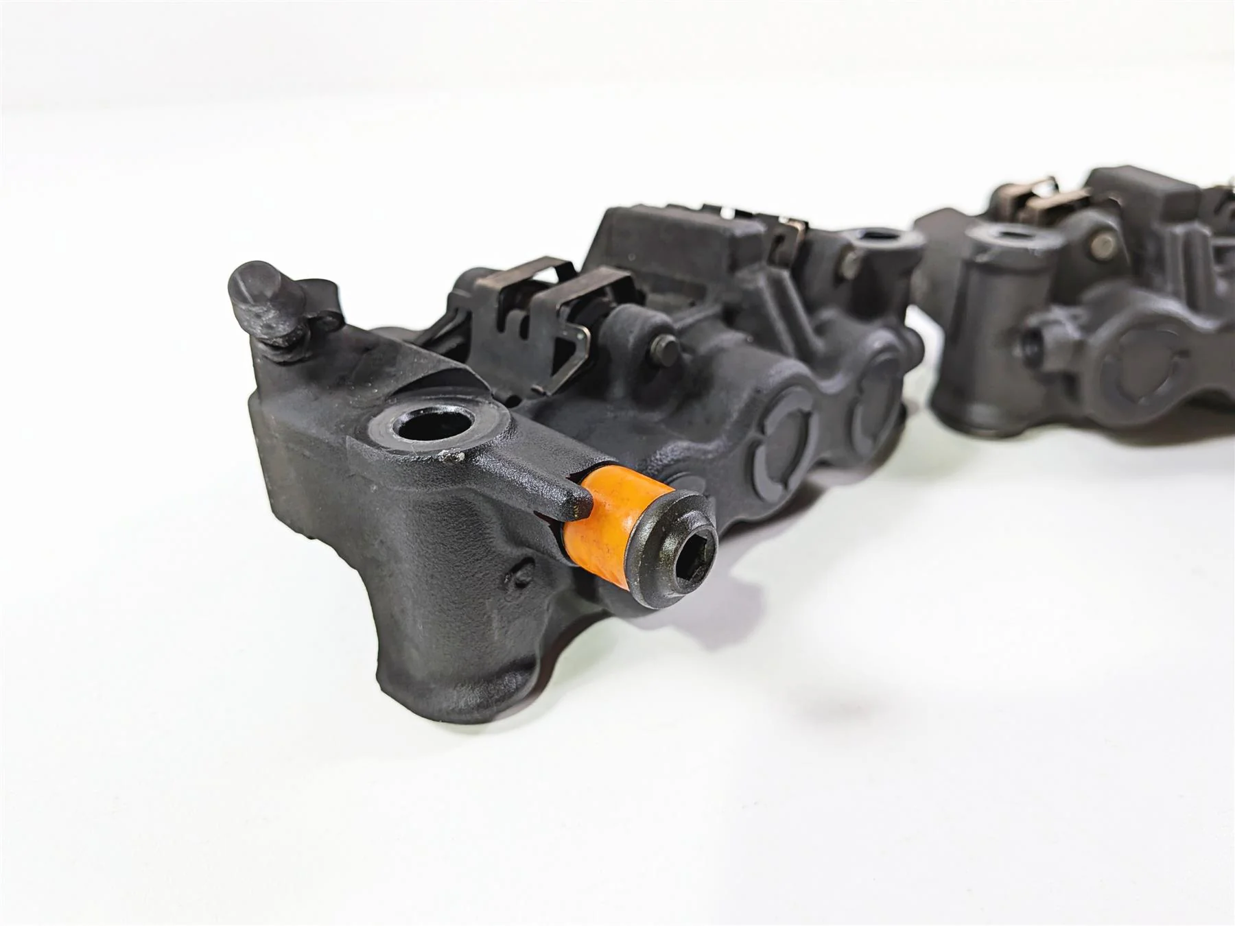 2008 Yamaha YZF R1 RN19 Front Brake Caliper Set 6 Piston 4C8-2580T-01-00 - Image 10