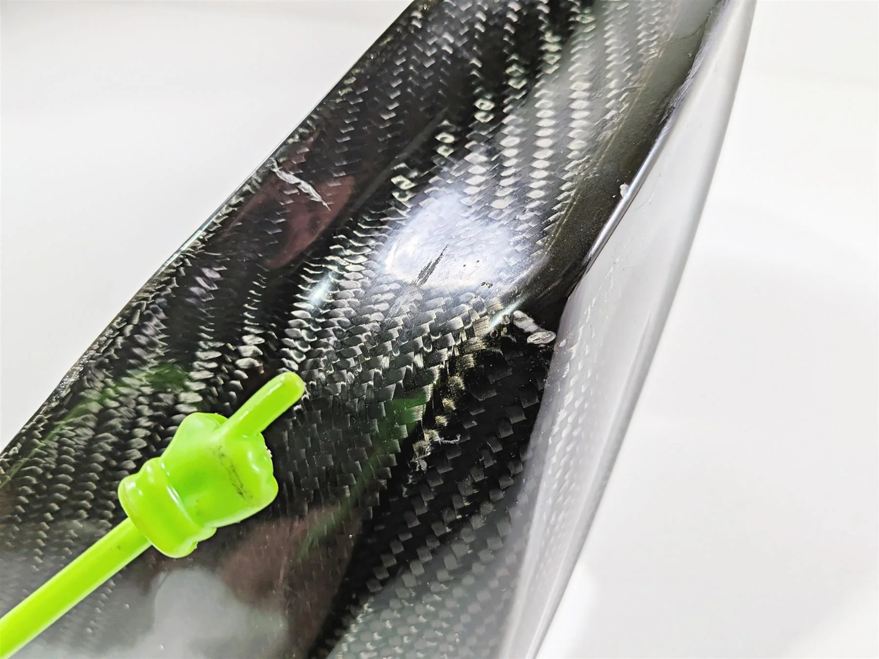 2008 Yamaha YZF R1 RN19 Front Fuel Gas Tank Carbon Fiber Cover - Image 10