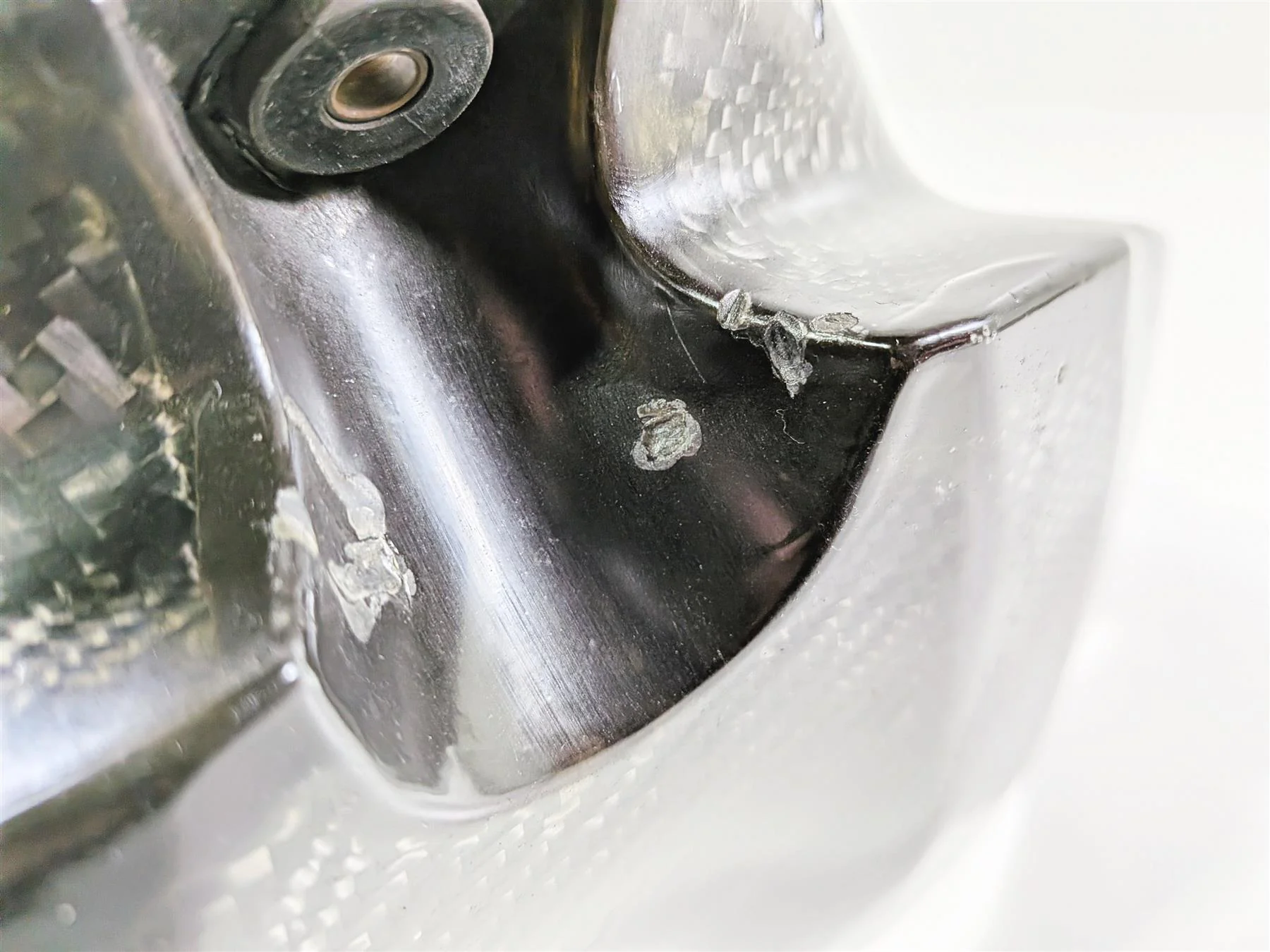 2008 Yamaha YZF R1 RN19 Front Fuel Gas Tank Carbon Fiber Cover - Image 11