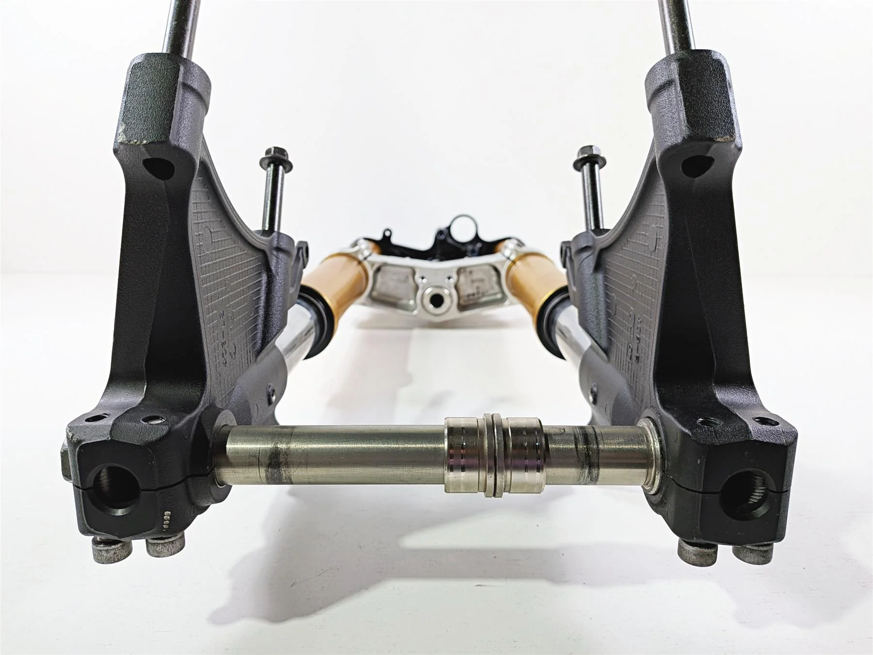 2008 Yamaha YZF R1 RN19 Gold Front Fork Leg Triple Tree Set 4C8-23102-00-00 - Image 7