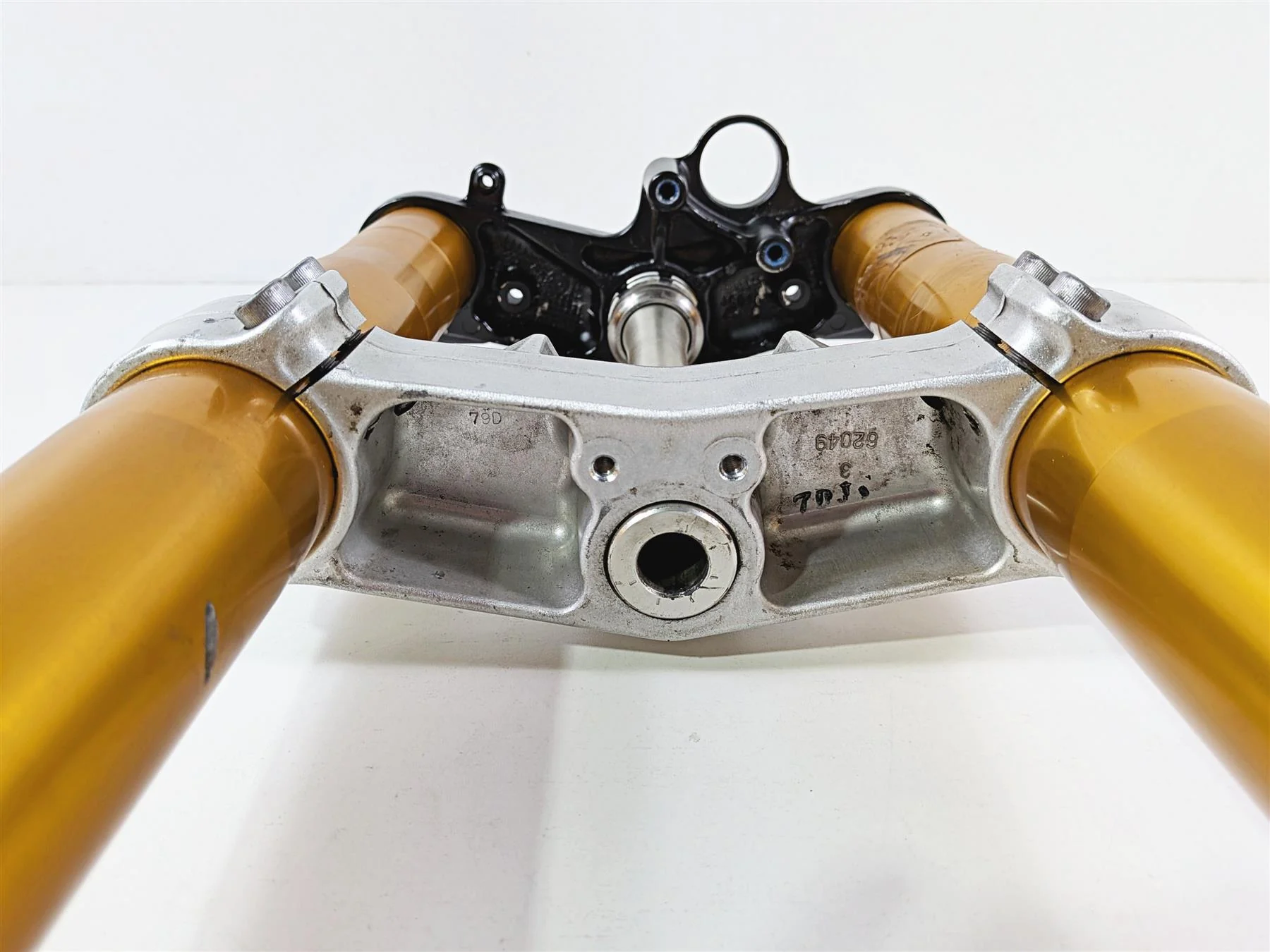 2008 Yamaha YZF R1 RN19 Gold Front Fork Leg Triple Tree Set 4C8-23102-00-00 - Image 8
