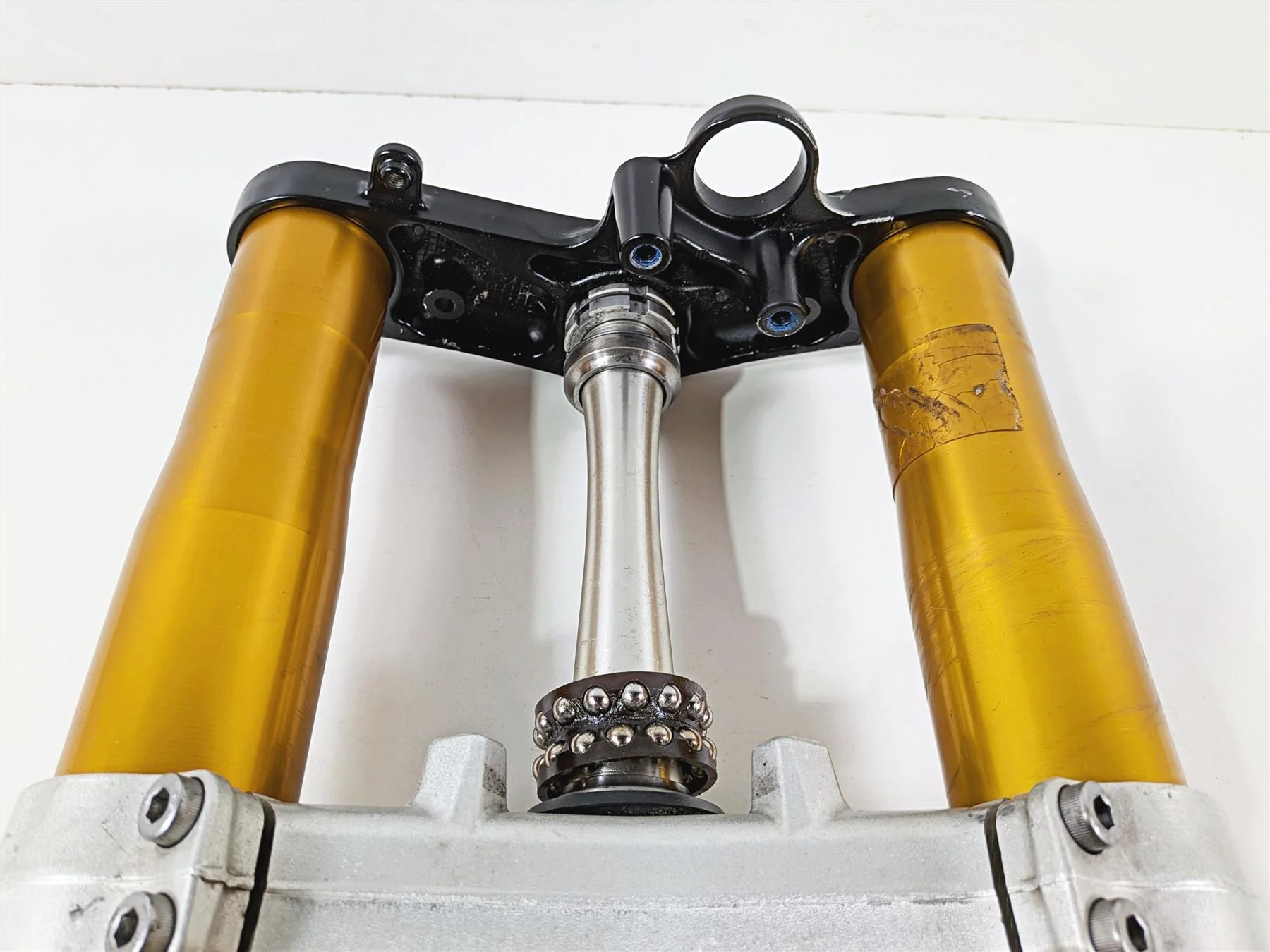 2008 Yamaha YZF R1 RN19 Gold Front Fork Leg Triple Tree Set 4C8-23102-00-00 - Image 9