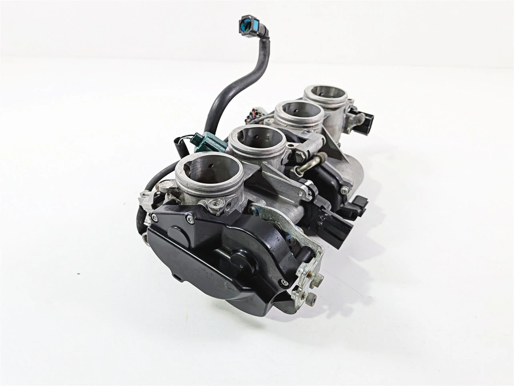 2008 Yamaha YZF R1 RN19 Mikuni Throttle Body Fuel Injectors Wiring 4C8-13750-20 - Image 11