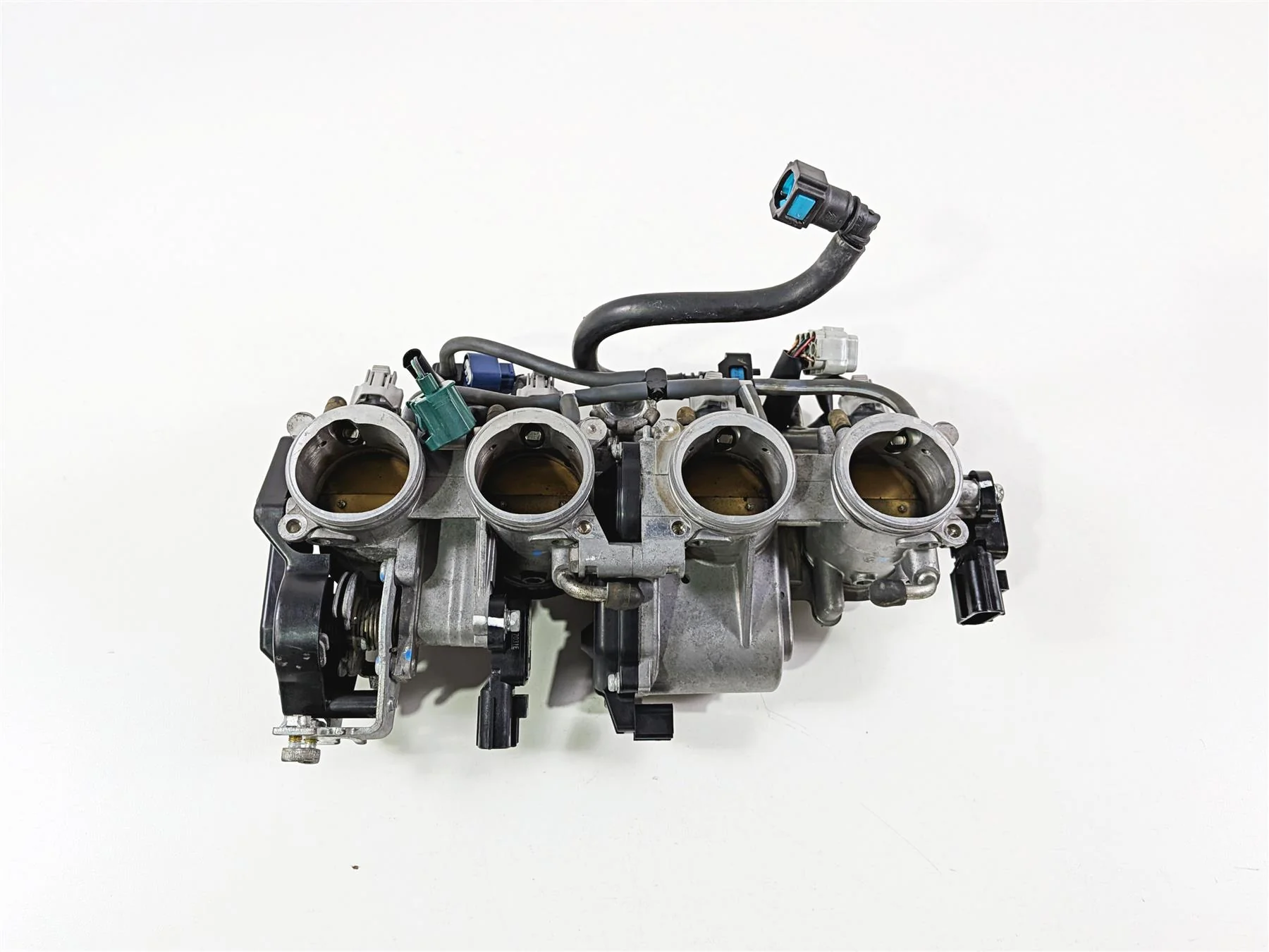 2008 Yamaha YZF R1 RN19 Mikuni Throttle Body Fuel Injectors Wiring 4C8-13750-20 - Image 12