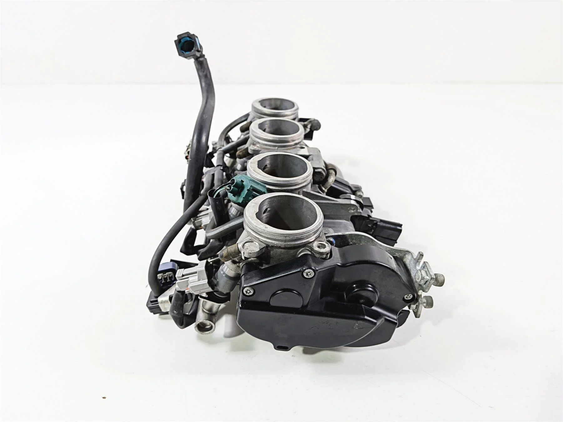 2008 Yamaha YZF R1 RN19 Mikuni Throttle Body Fuel Injectors Wiring 4C8-13750-20 - Image 2