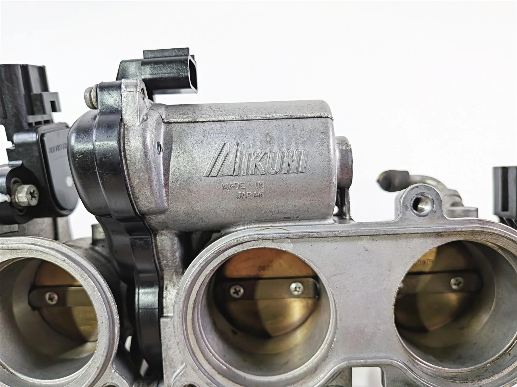2008 Yamaha YZF R1 RN19 Mikuni Throttle Body Fuel Injectors Wiring 4C8-13750-20 - Image 6