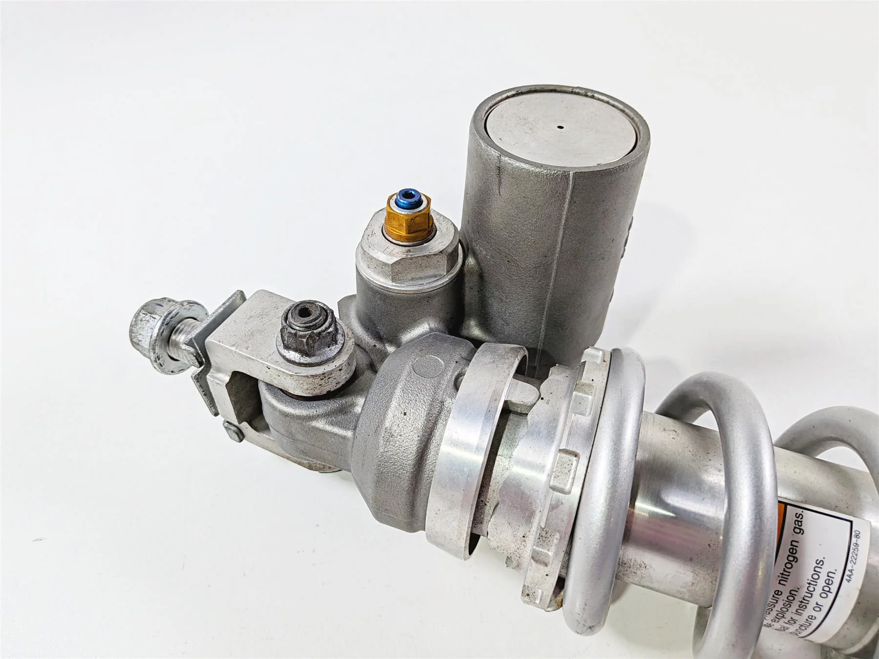 2008 Yamaha YZF R1 RN19 Rear Shock Damper & Linkage Silver 4C8-22210 - Image 6