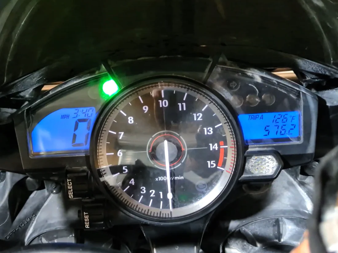 2008 Yamaha YZF R1 RN19 Speedometer Gauges Instrument 20K 4C8-83500-20-00 - Image 2