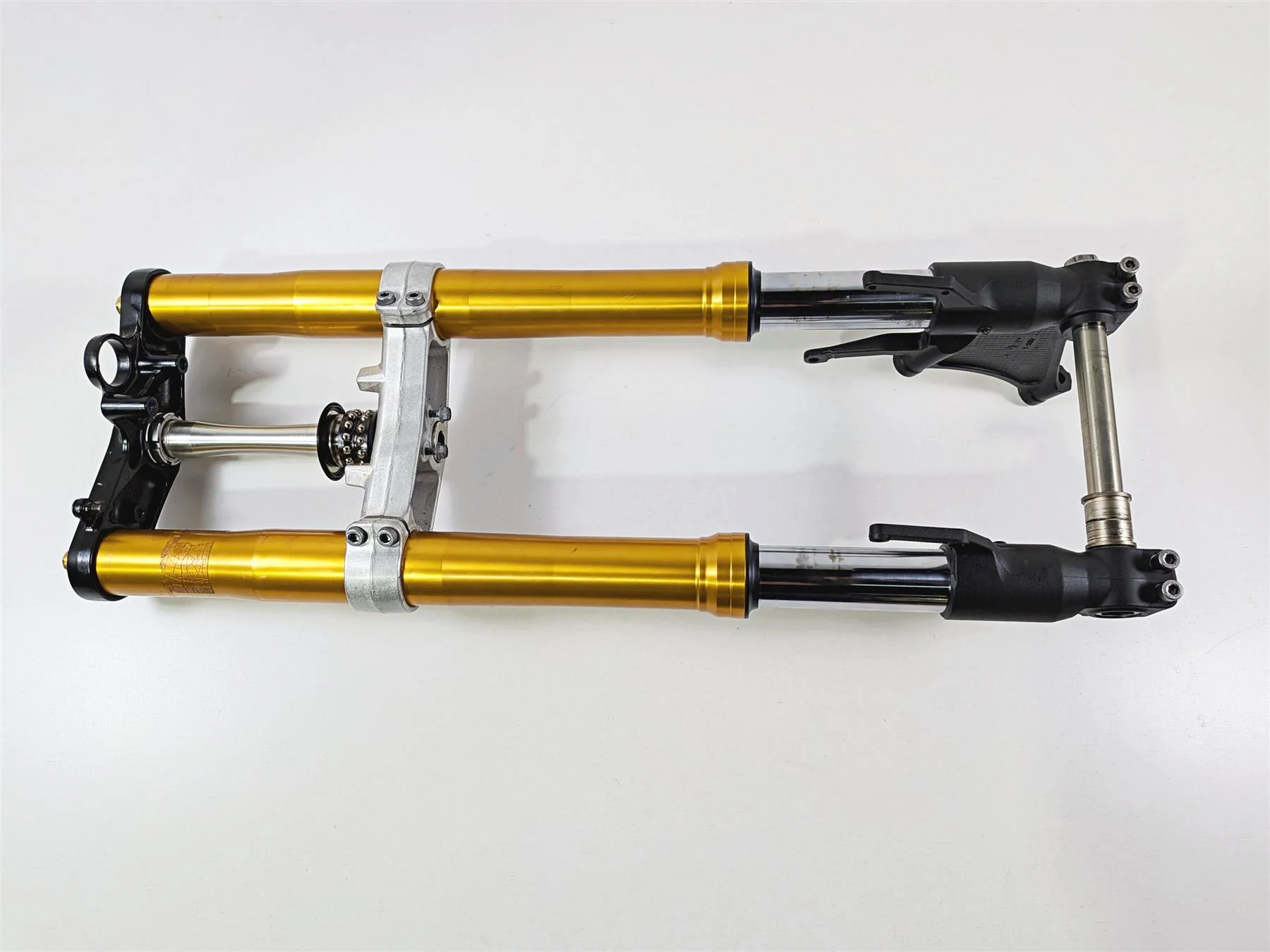 2008 Yamaha YZF R1 RN19 Straight Golden Front Forks Triple Tree Set 4C8-23102-00-00