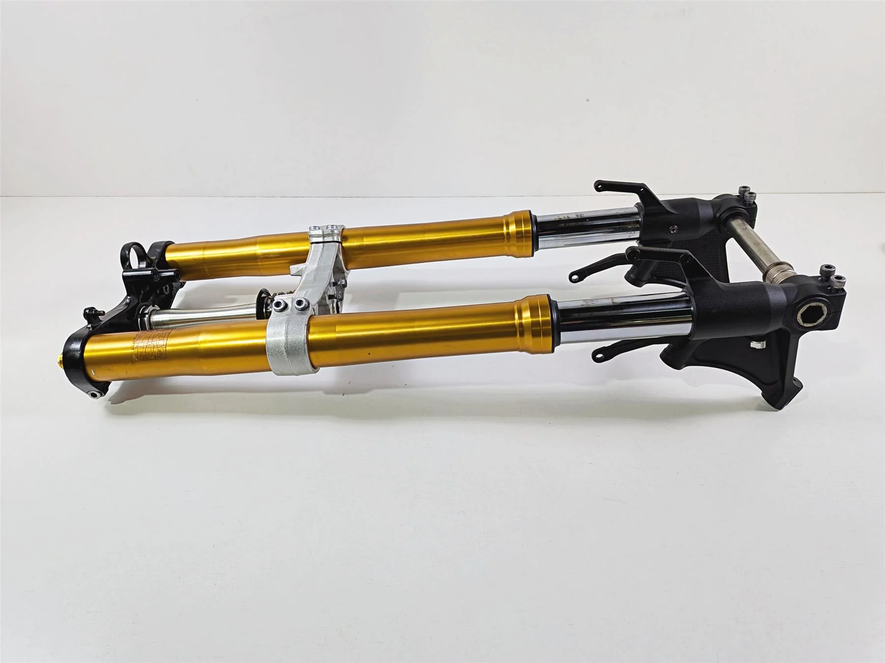 2008 Yamaha YZF R1 RN19 Straight Golden Front Forks Triple Tree Set 4C8-23102-00-00 - Image 2