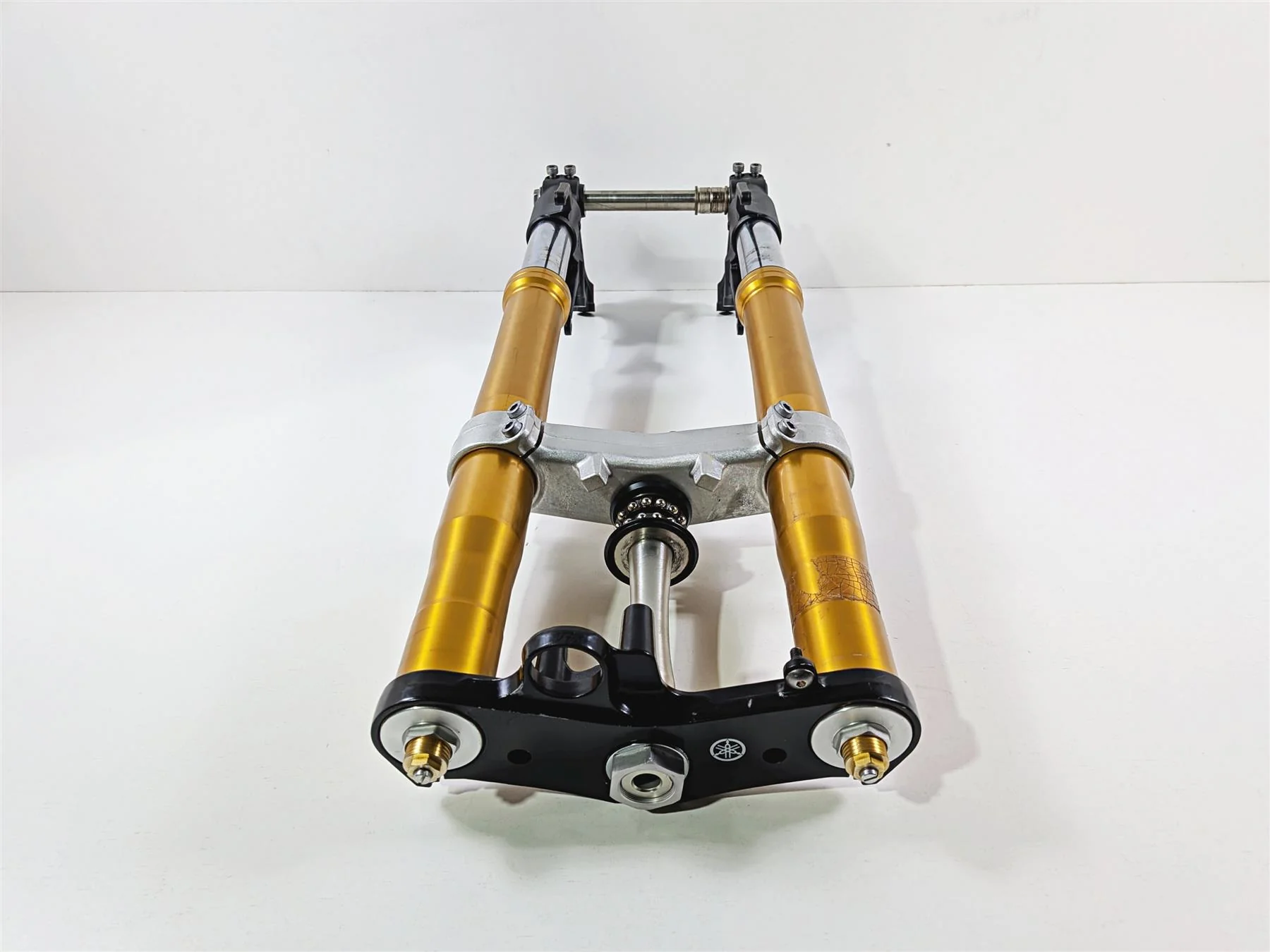 2008 Yamaha YZF R1 RN19 Straight Golden Front Forks Triple Tree Set 4C8-23102-00-00 - Image 3