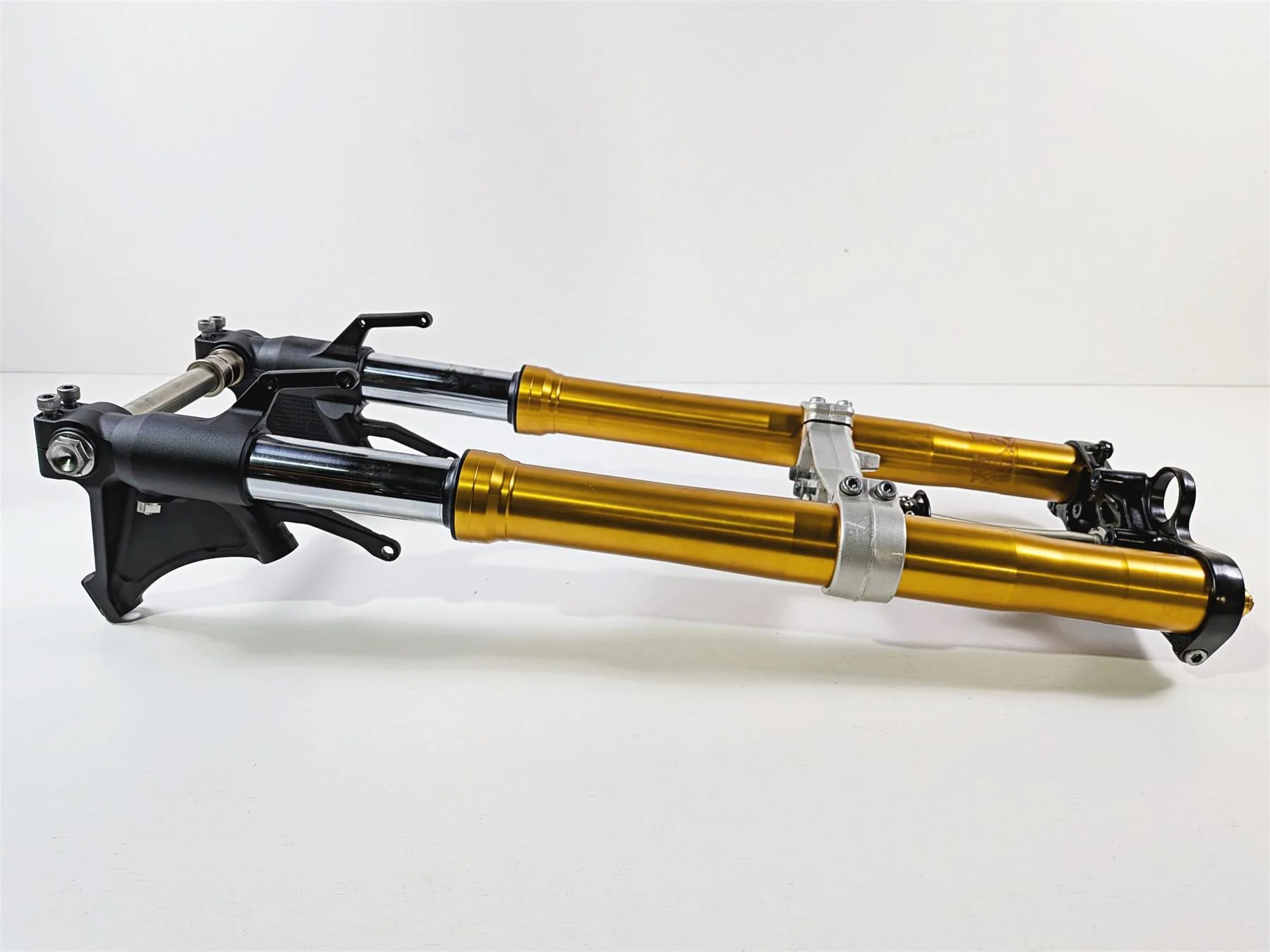 2008 Yamaha YZF R1 RN19 Straight Golden Front Forks Triple Tree Set 4C8-23102-00-00 - Image 5