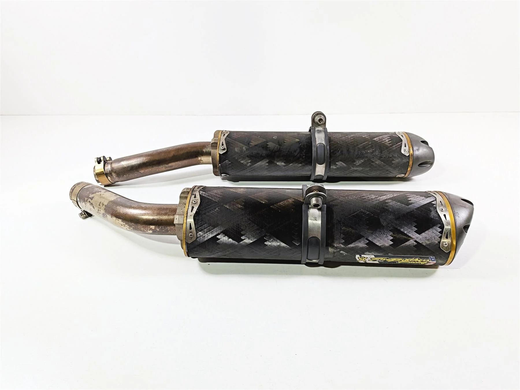 2008 Yamaha YZF R1 RN19 TBR Two Brothers Racing Exhaust Pipe Muffler Set - Image 3