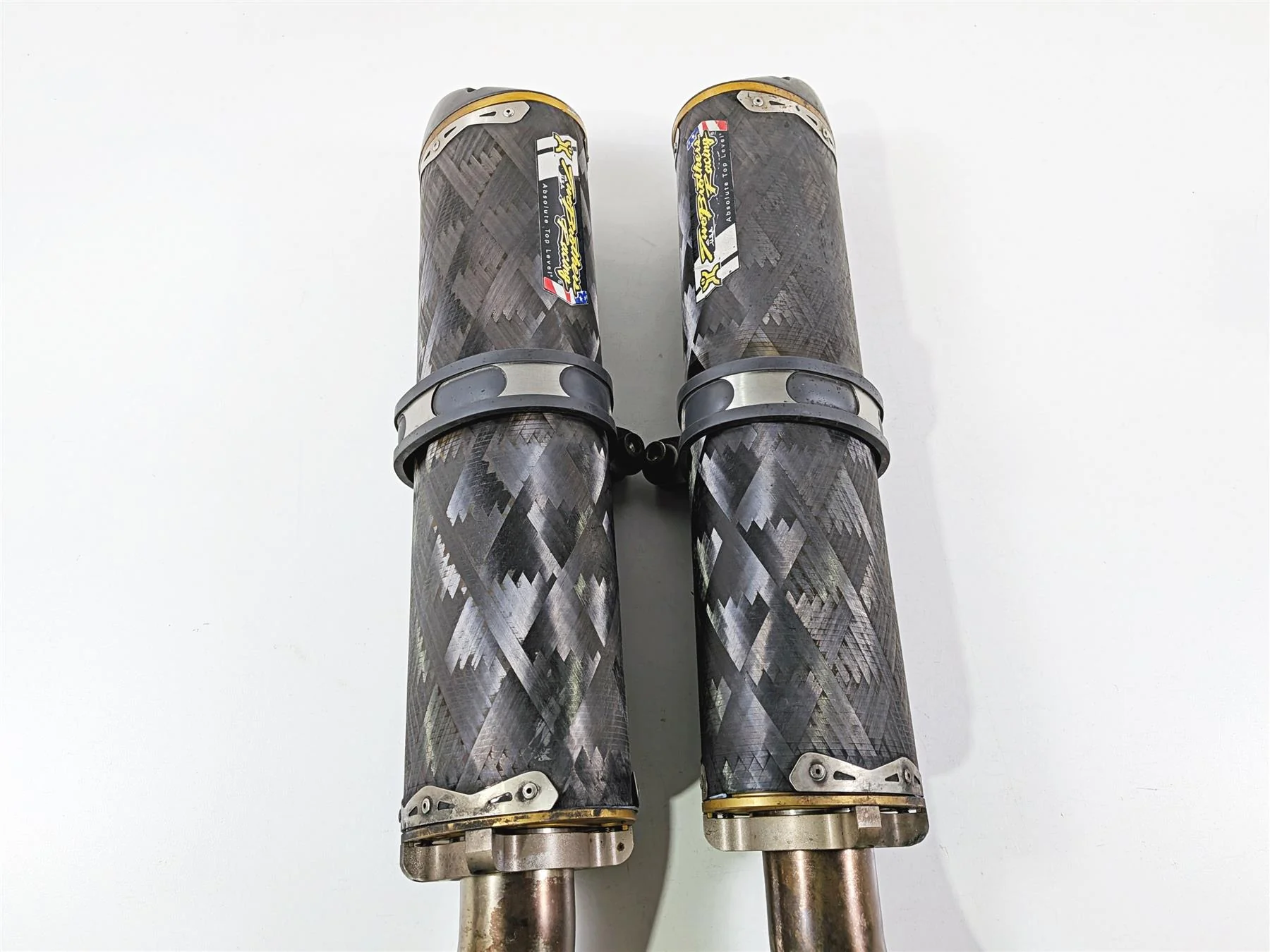 2008 Yamaha YZF R1 RN19 TBR Two Brothers Racing Exhaust Pipe Muffler Set - Image 5