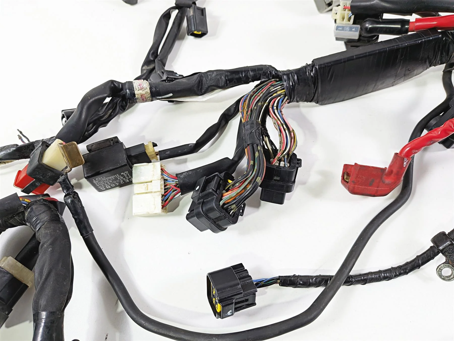 2008 Yamaha YZF R1 RN19 Wiring Harness Loom -Cut Taillight Wire 4C8-82590-40-00 - Image 3