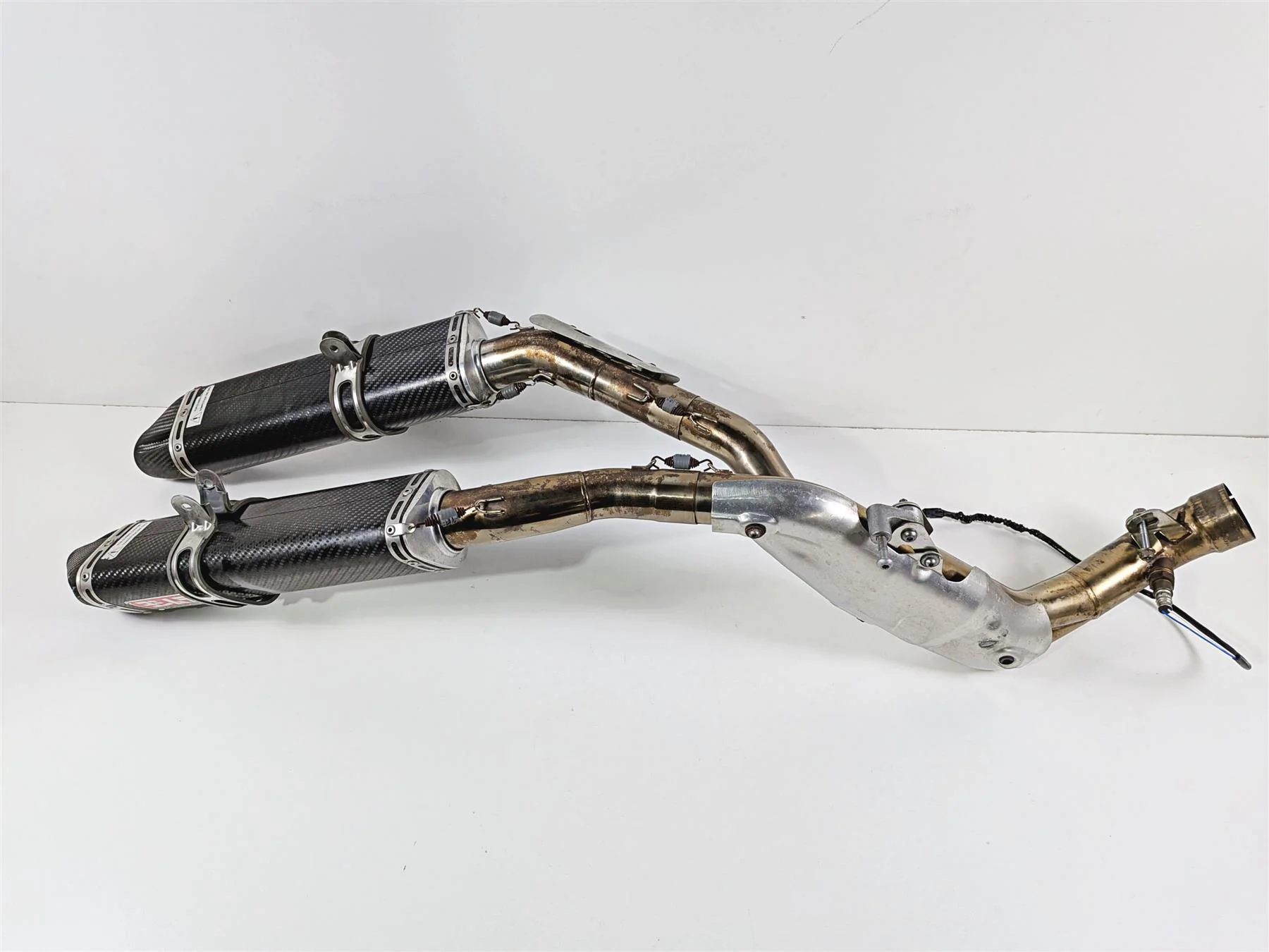 2008 Yamaha YZF R1 RN19 Yoshimura TRC Carbon Exhaust Pipe Set -Read 1313072