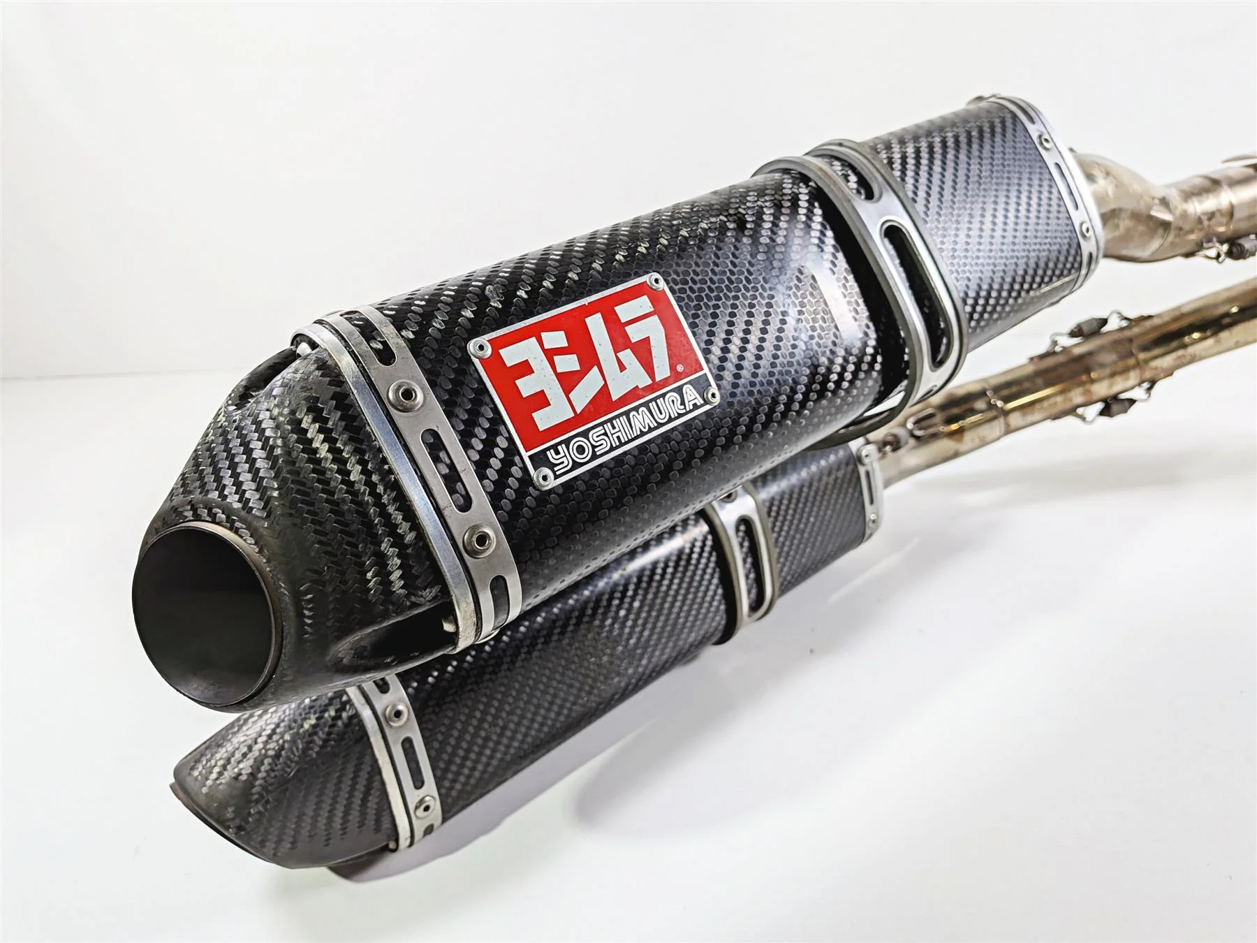 2008 Yamaha YZF R1 RN19 Yoshimura TRC Carbon Exhaust Pipe Set -Read 1313072 - Image 10