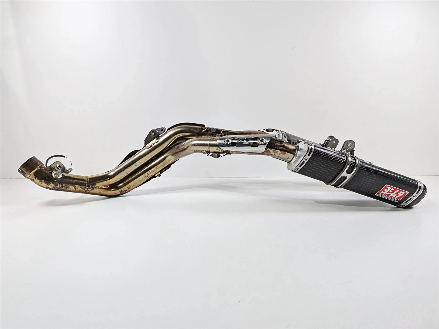 2008 Yamaha YZF R1 RN19 Yoshimura TRC Carbon Exhaust Pipe Set -Read 1313072 - Image 2