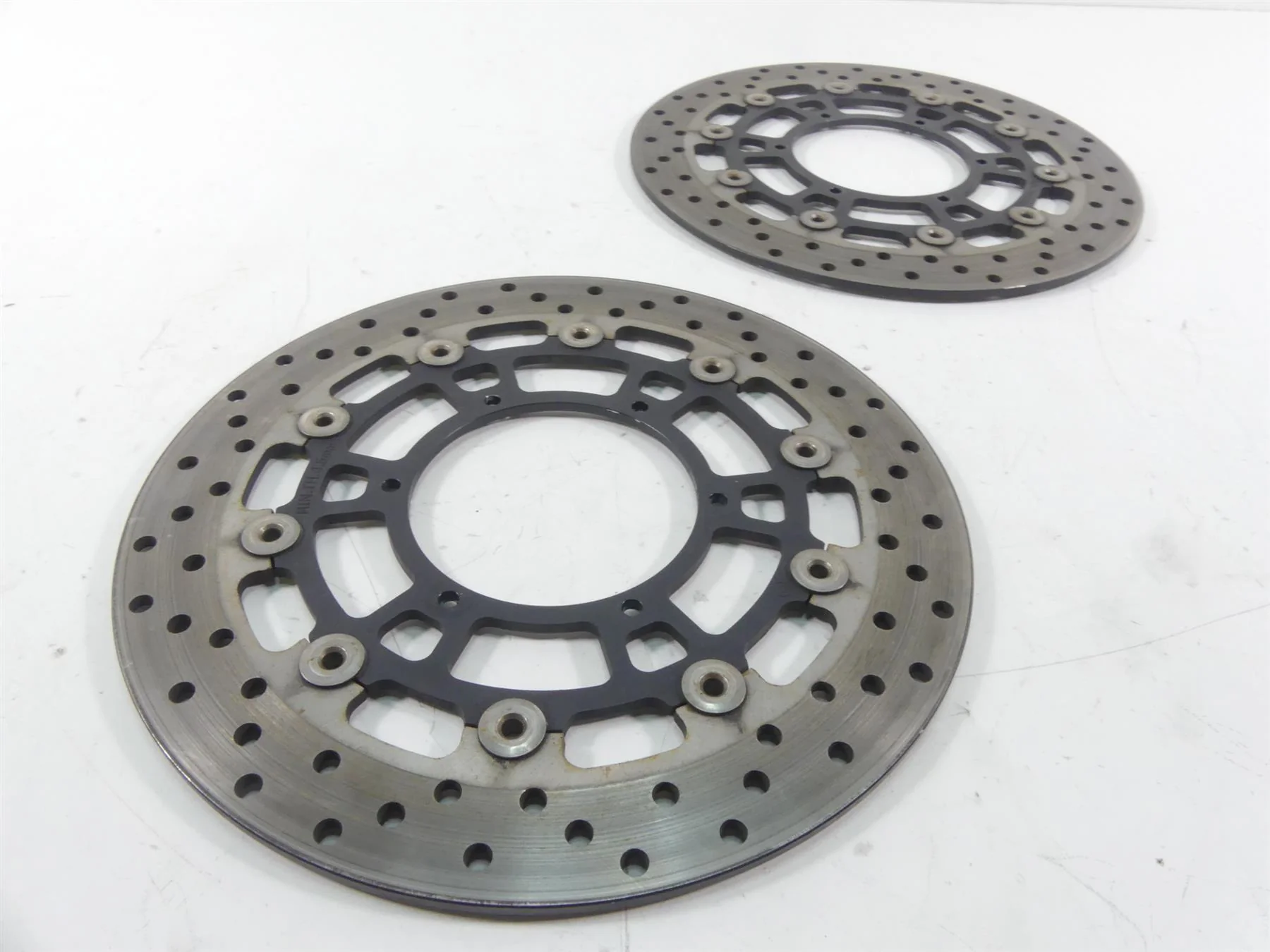 2009 BMW F800GS K72 Front Brake Rotor Disc Set 300mm 34117713131 - Image 4