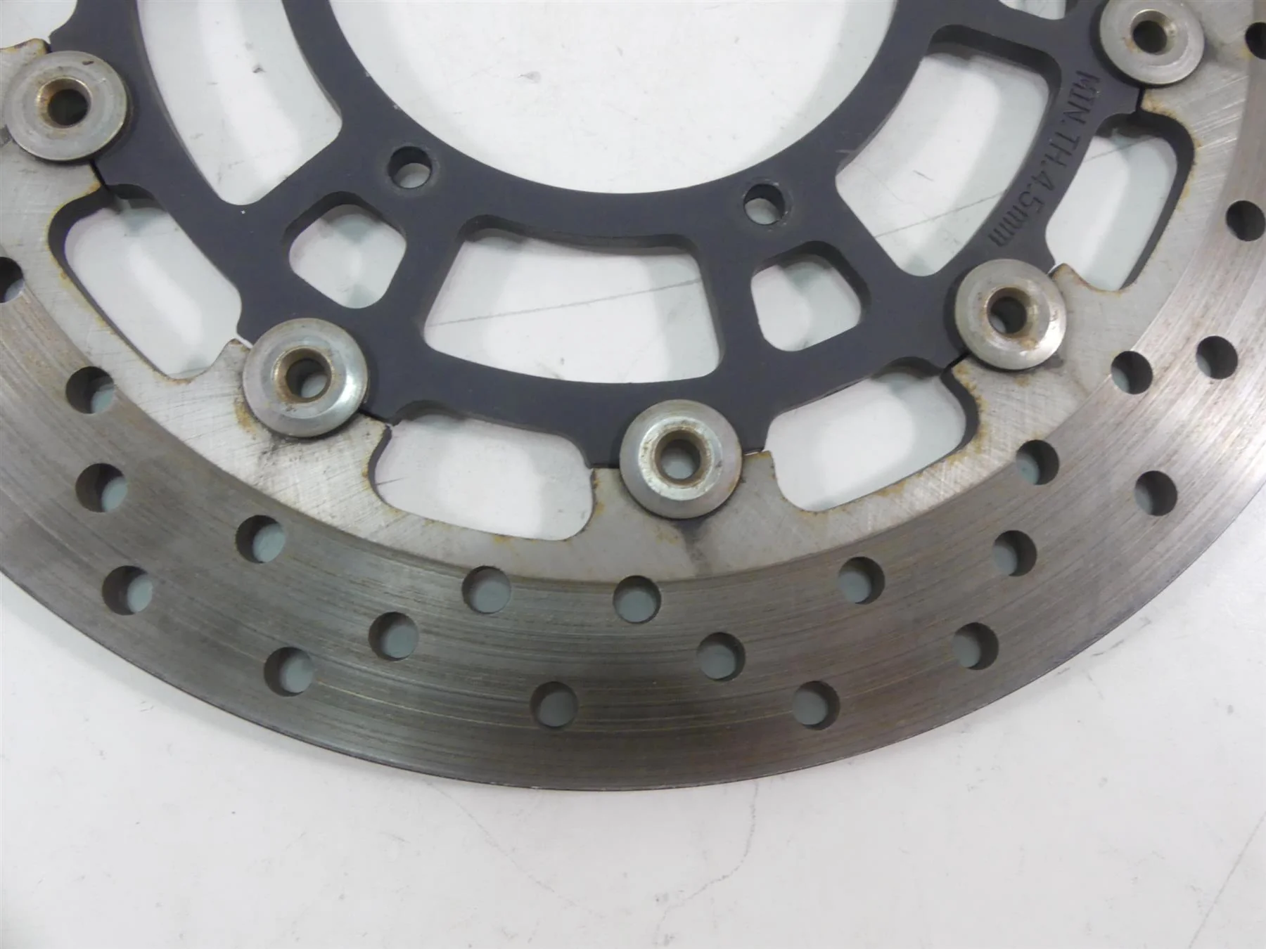 2009 BMW F800GS K72 Front Brake Rotor Disc Set 300mm 34117713131 - Image 5